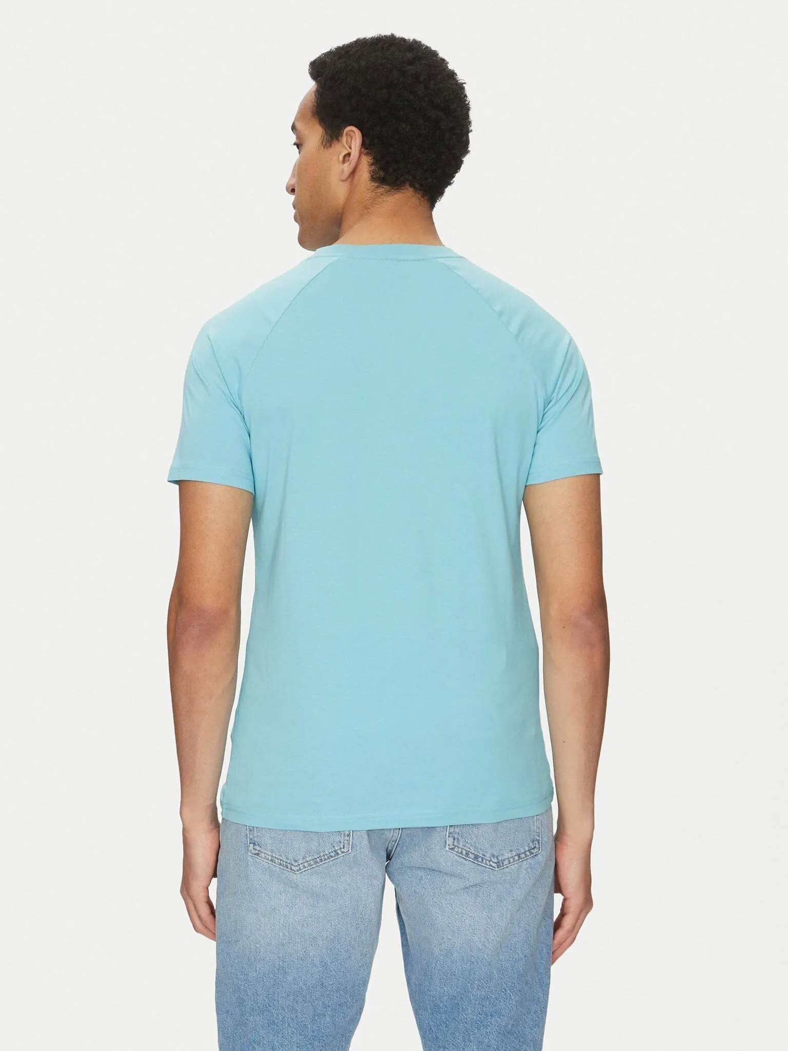 Футболка пляжна Slim Fit для чоловіків (479442), колір Синій - №4