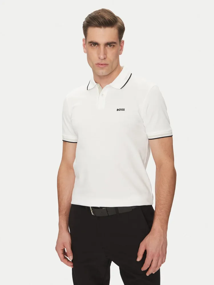 Поло Slim Fit для мужчин (479484), цвет Белый - №2