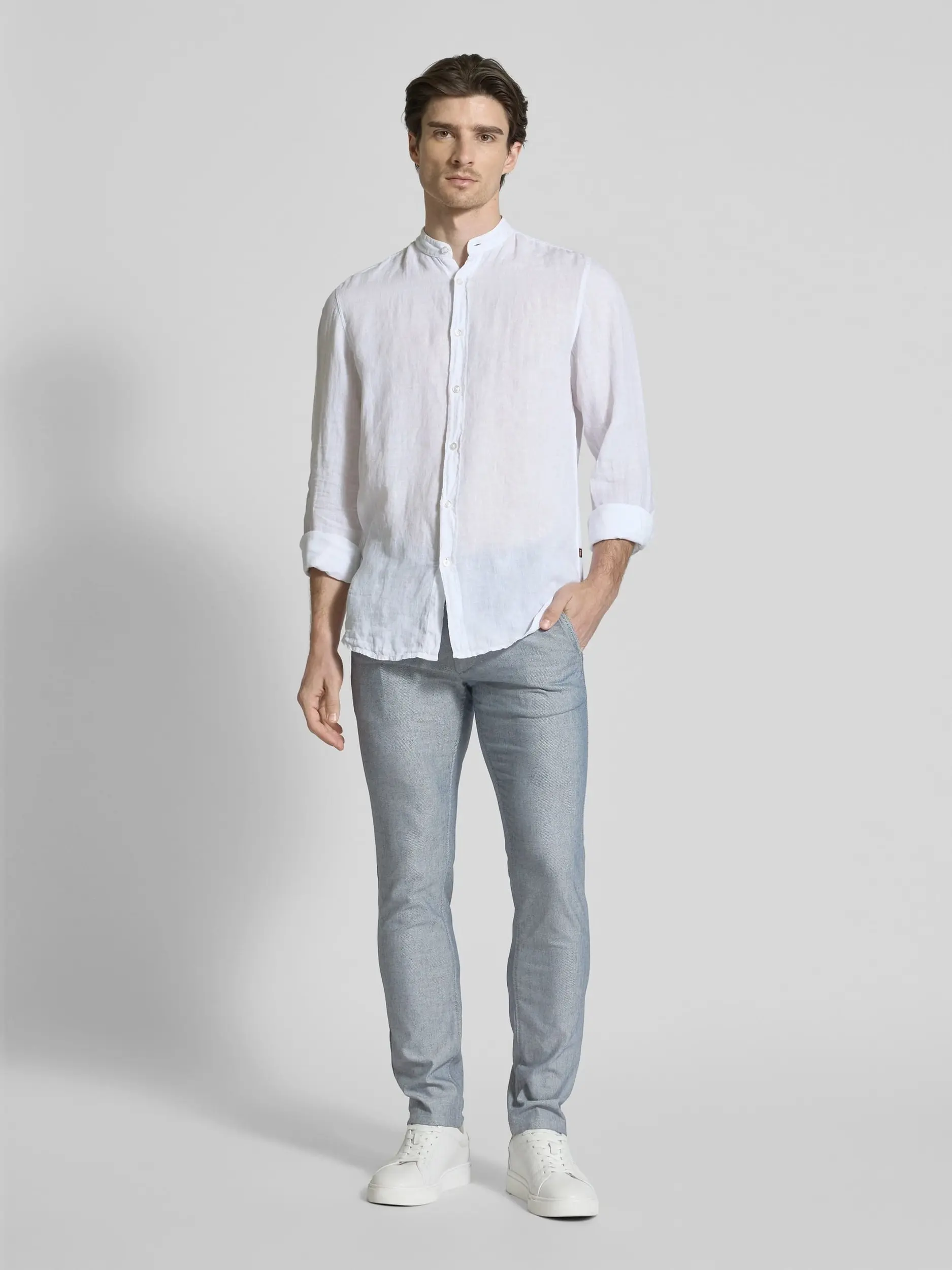 Брюки chinos Slim Fit для чоловіків (479560), колір Синій - №3
