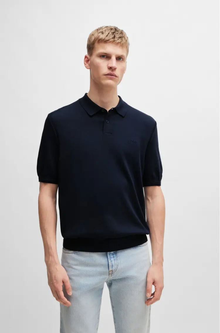 Трикотажне поло Regular Fit для чоловіків (479642), колір Синій - №2