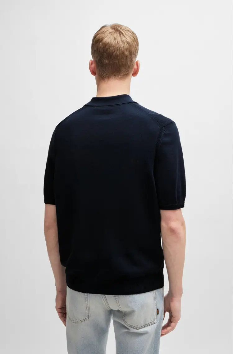 Трикотажне поло Regular Fit для чоловіків (479642), колір Синій - №4
