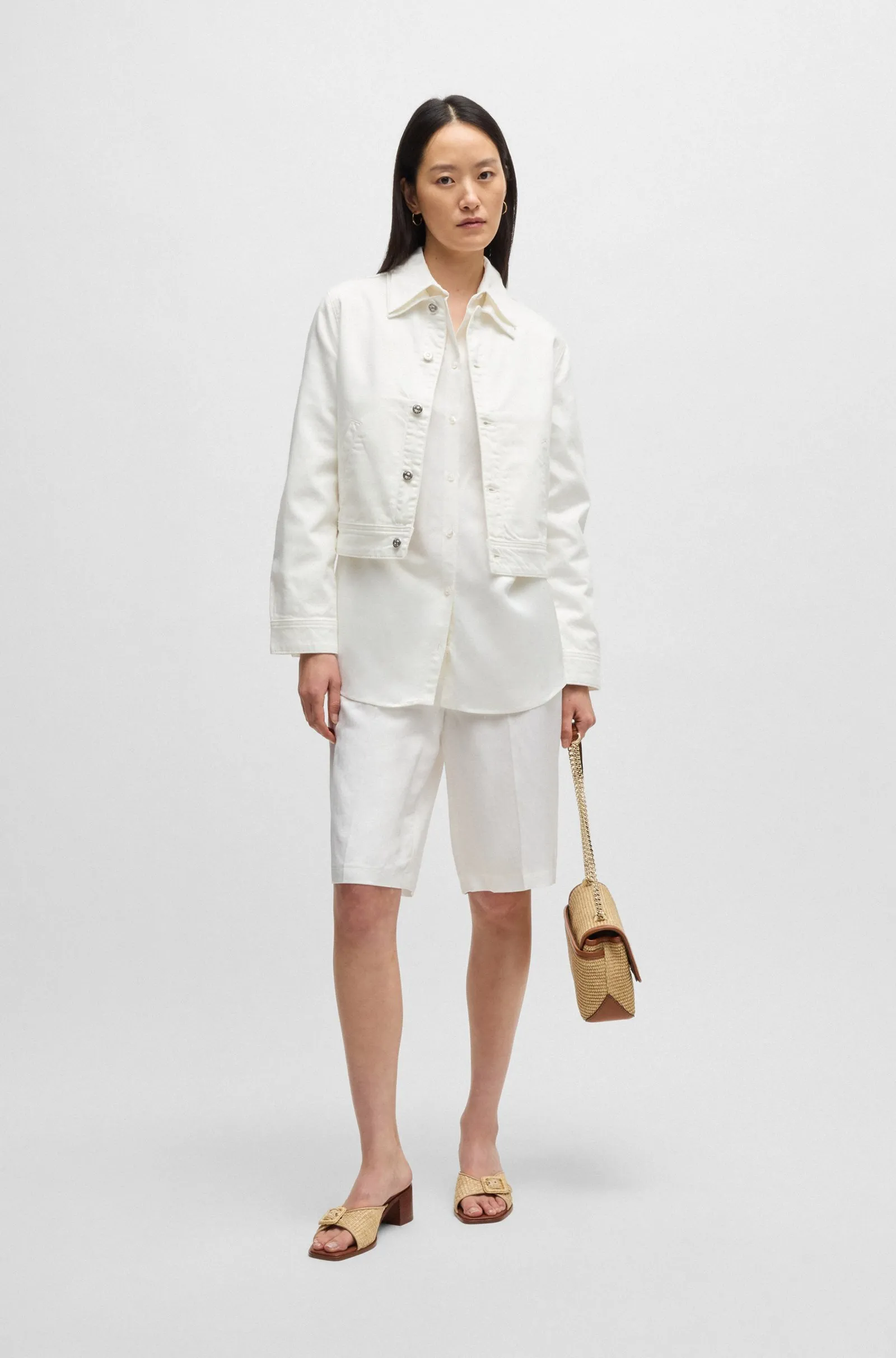 Шорти Relaxed Fit для жінок (479653), колір Білий - №3