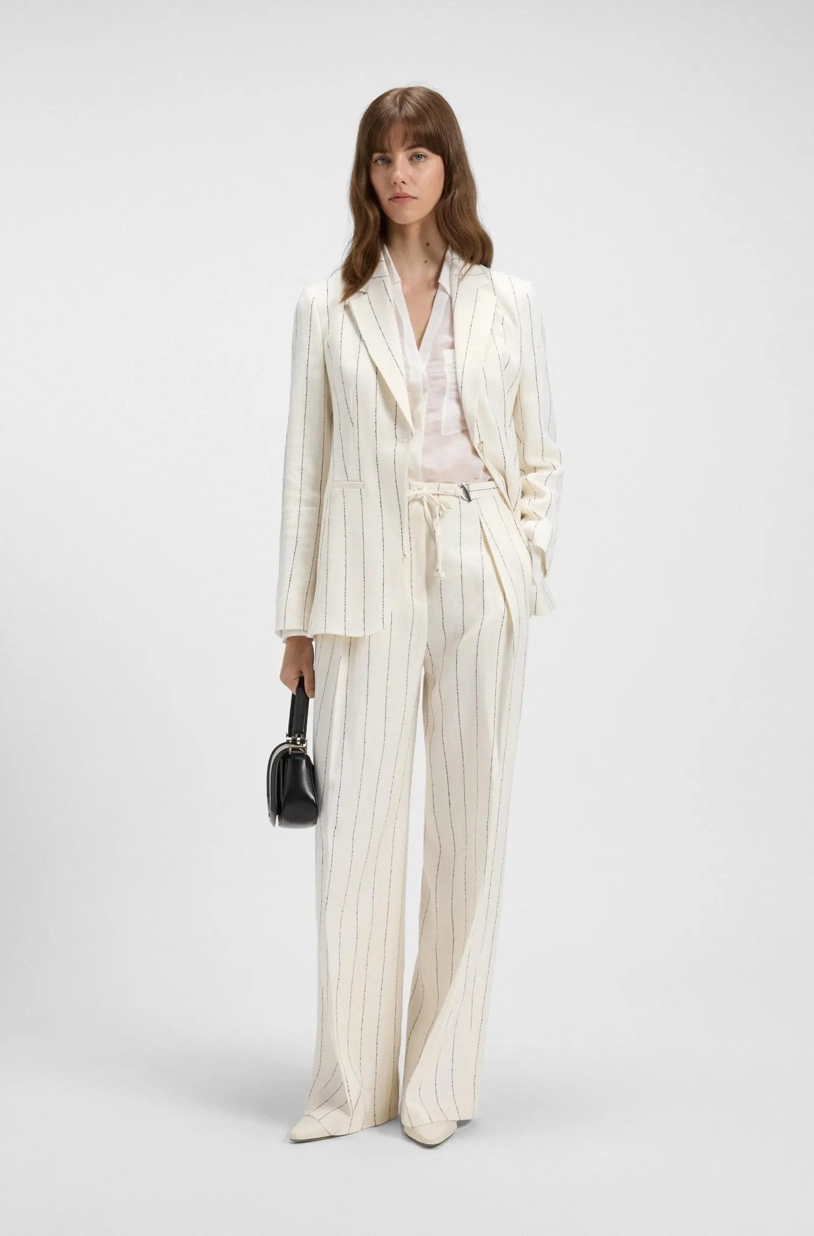 Брюки fashion Relaxed Fit для жінок (479659), колір Молочний - №3