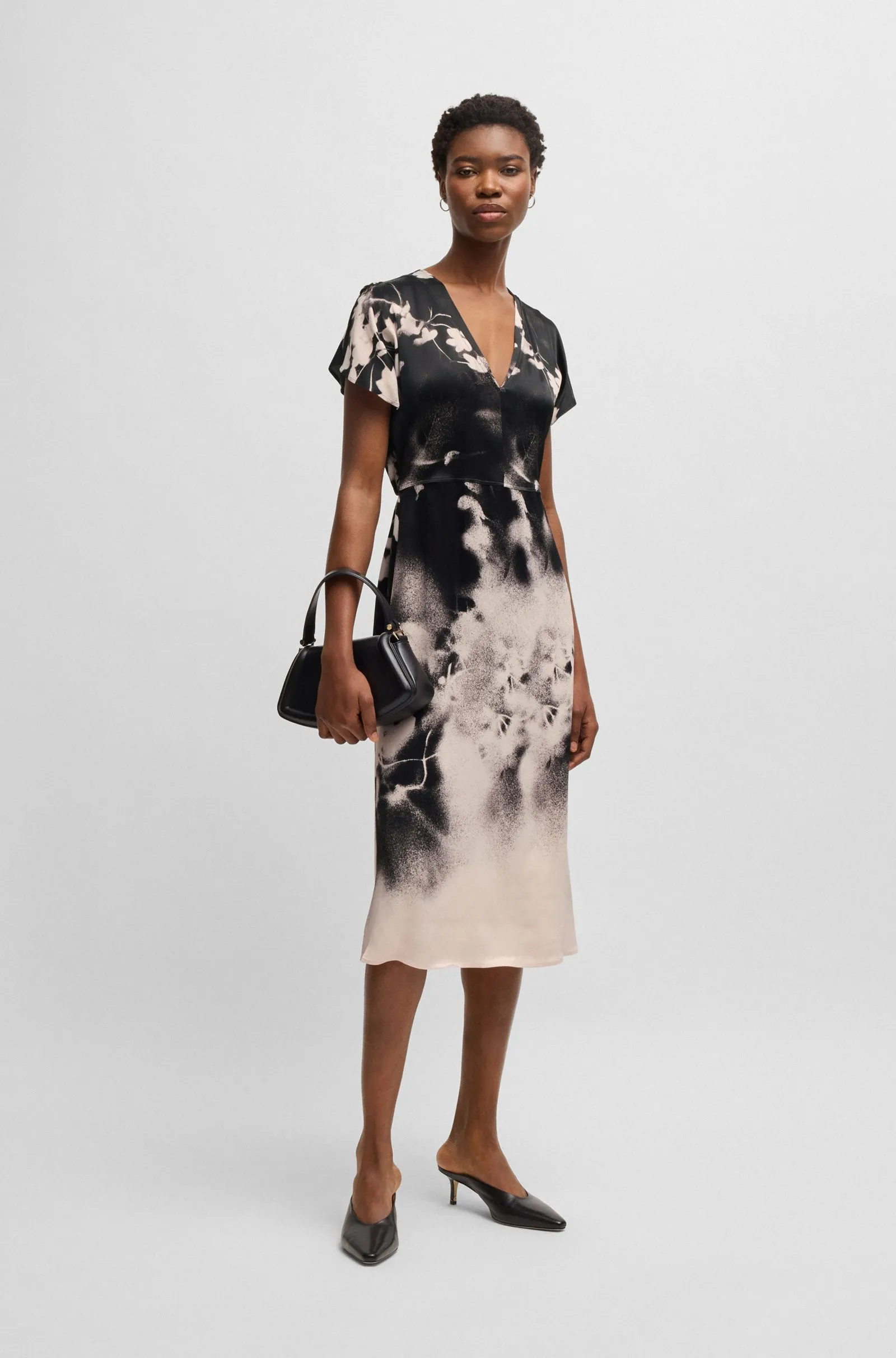 Сукні міді Regular Fit для жінок (479666), колір Рожевий - №3