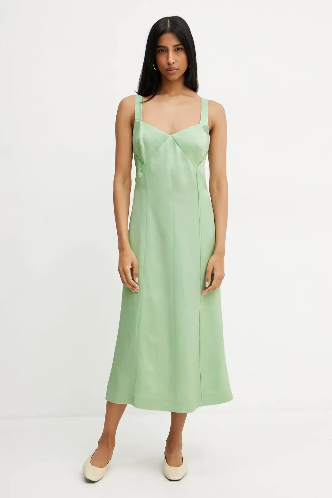 Сарафан Slim Fit для женщин (479669), цвет Зеленый - №1