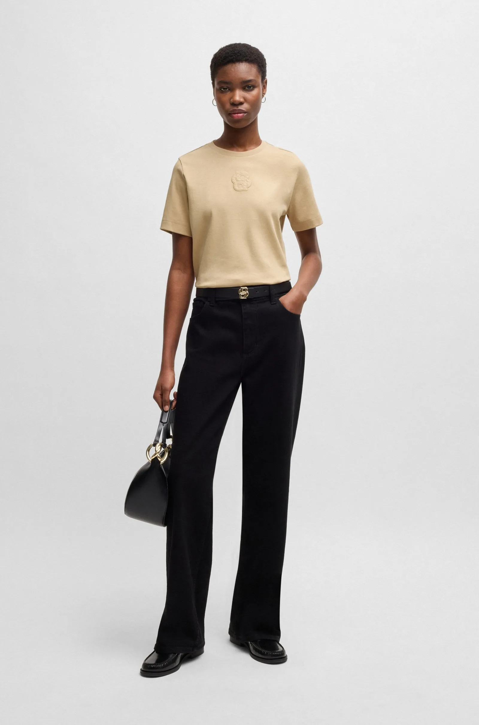 Футболка Regular Fit для женщин (479678), цвет Бежевый - №3