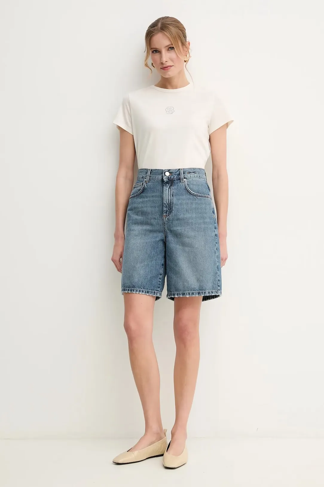 Футболка Regular Fit для жінок (479680), колір Молочний - №3