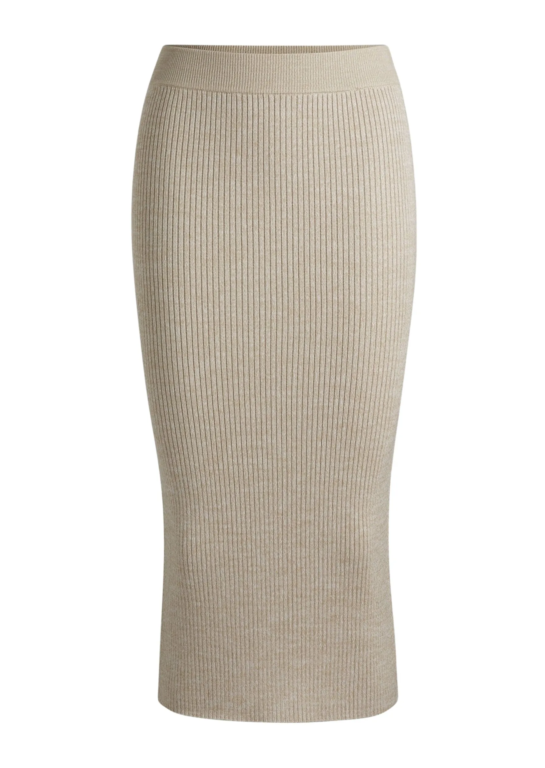 Спідниця міді Slim Fit для жінок (479695), колір Бежевий - №1