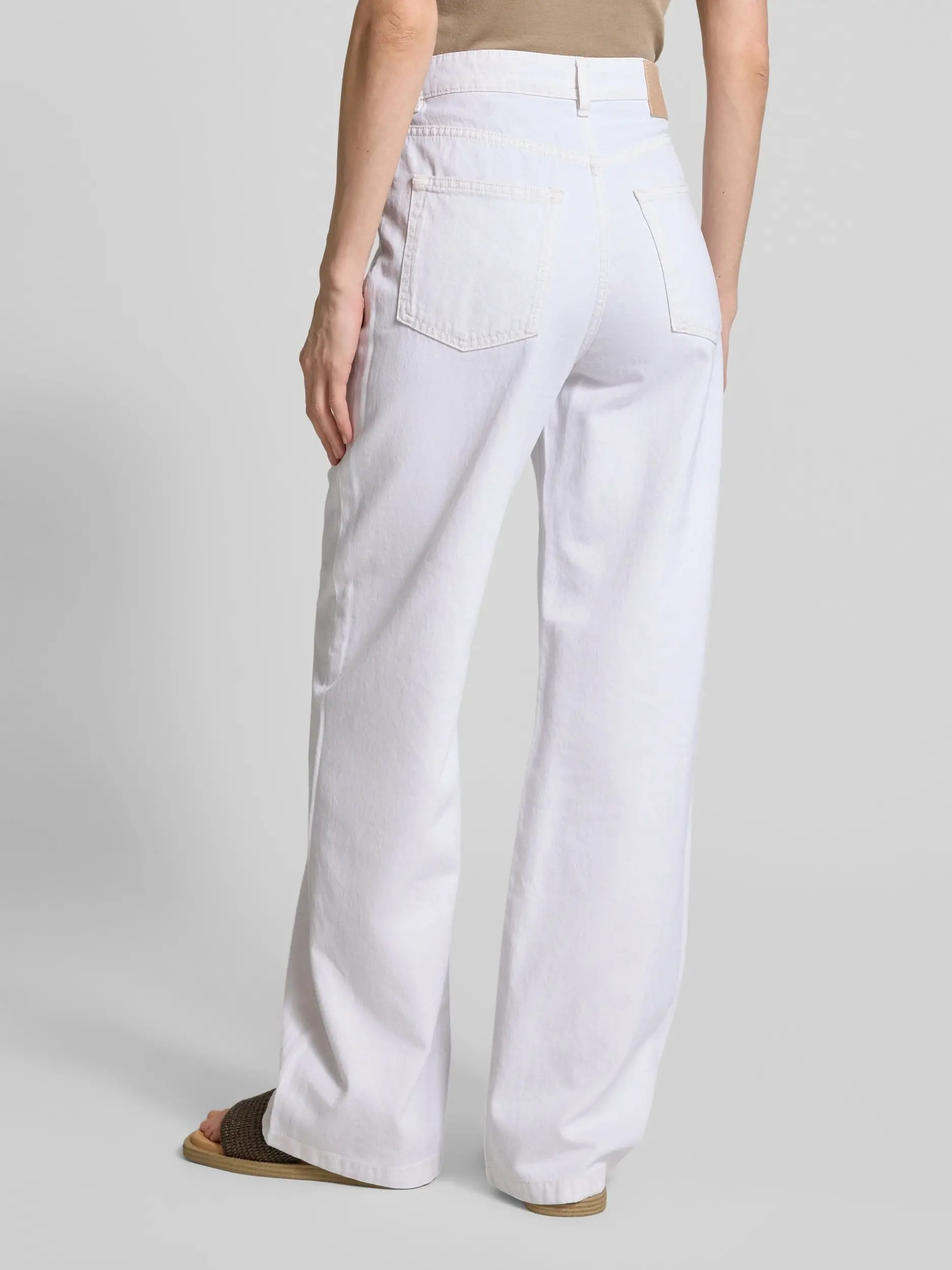 Джинсы Regular Regular Fit Высокая для женщин (479758), цвет Белый - №4