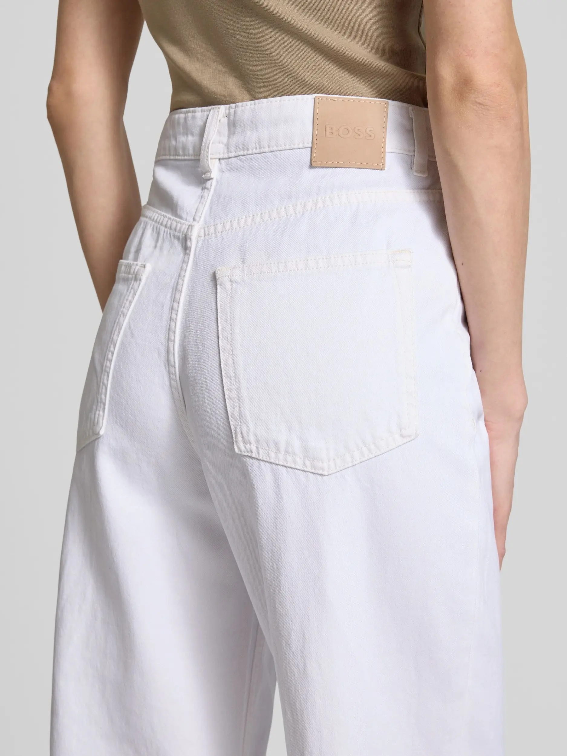 Джинсы Regular Regular Fit Высокая для женщин (479758), цвет Белый - №5