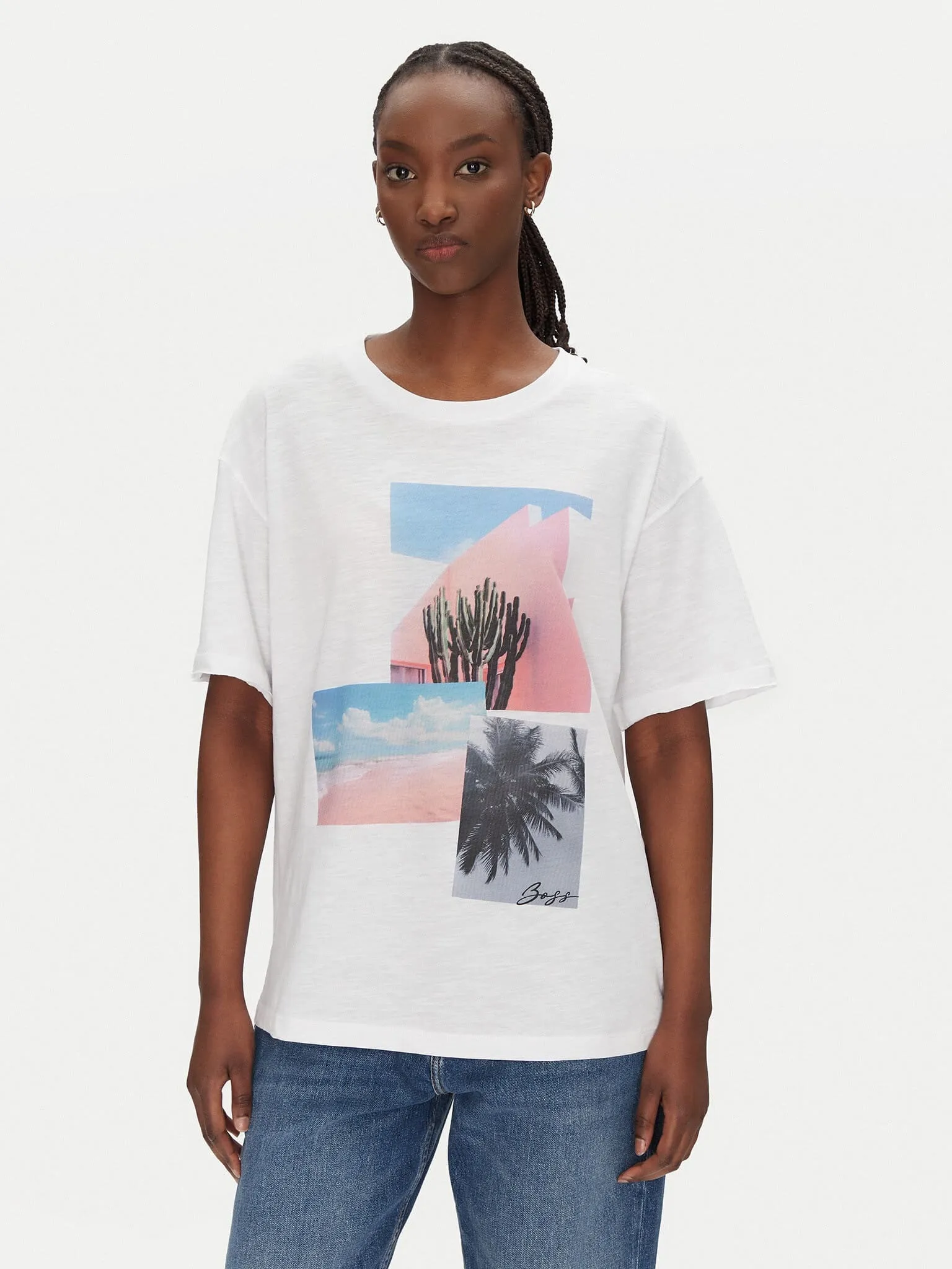 Футболка Relaxed Fit для жінок (479811), колір Білий - №2