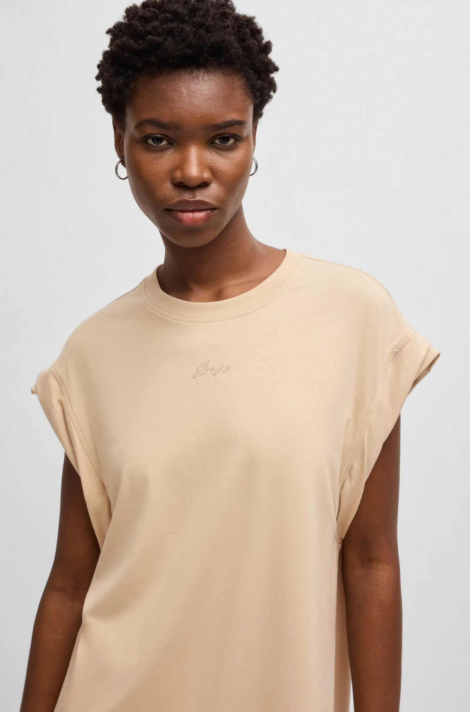 Платья миди Regular Fit для женщин (479816), цвет Бежевый - №6