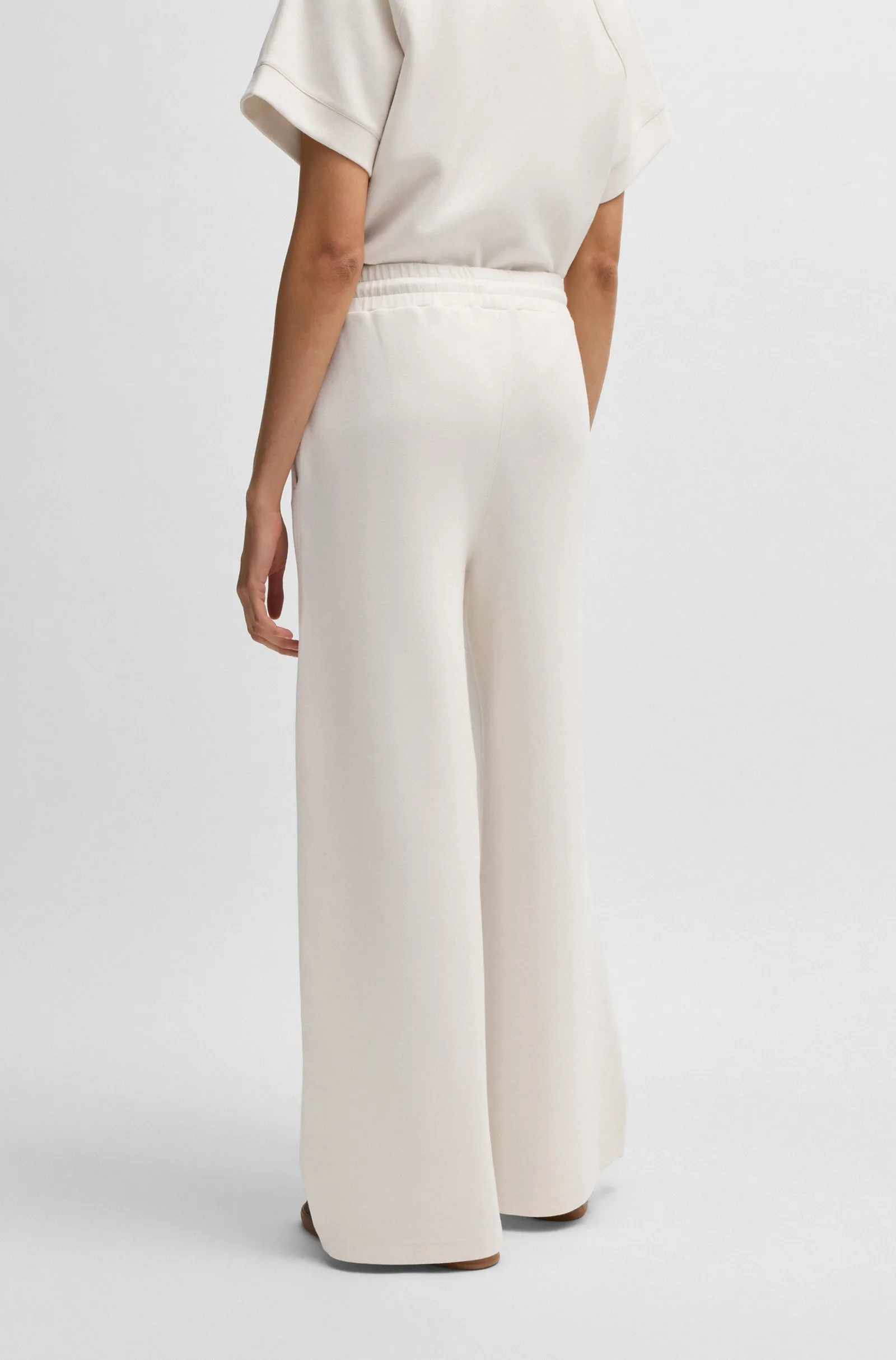 Брюки джерсі Regular Fit Висока для жінок (479830), колір Білий - №4