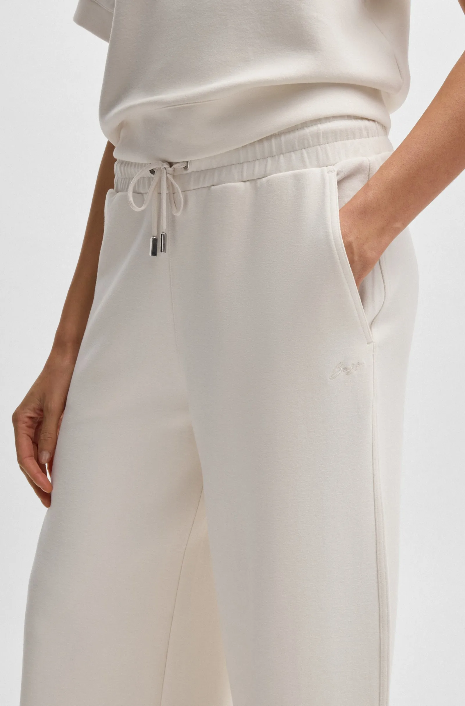 Брюки джерсі Regular Fit Висока для жінок (479830), колір Білий - №5