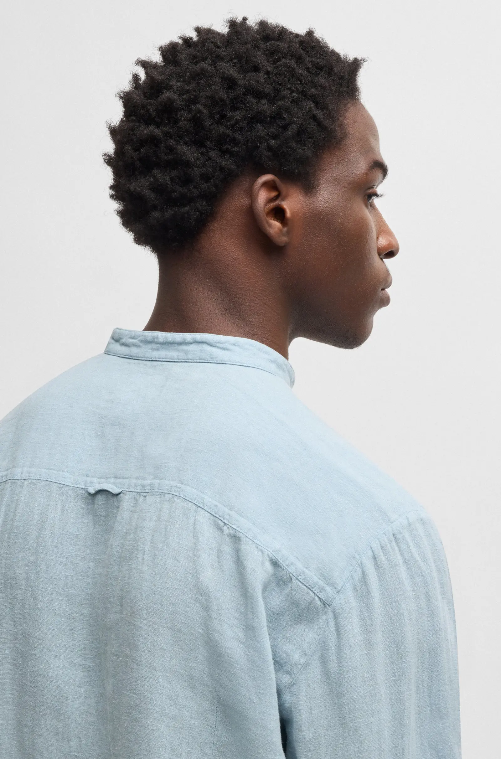 Сорочка повседневная Slim Fit для мужчин (479864), цвет Синий - №5