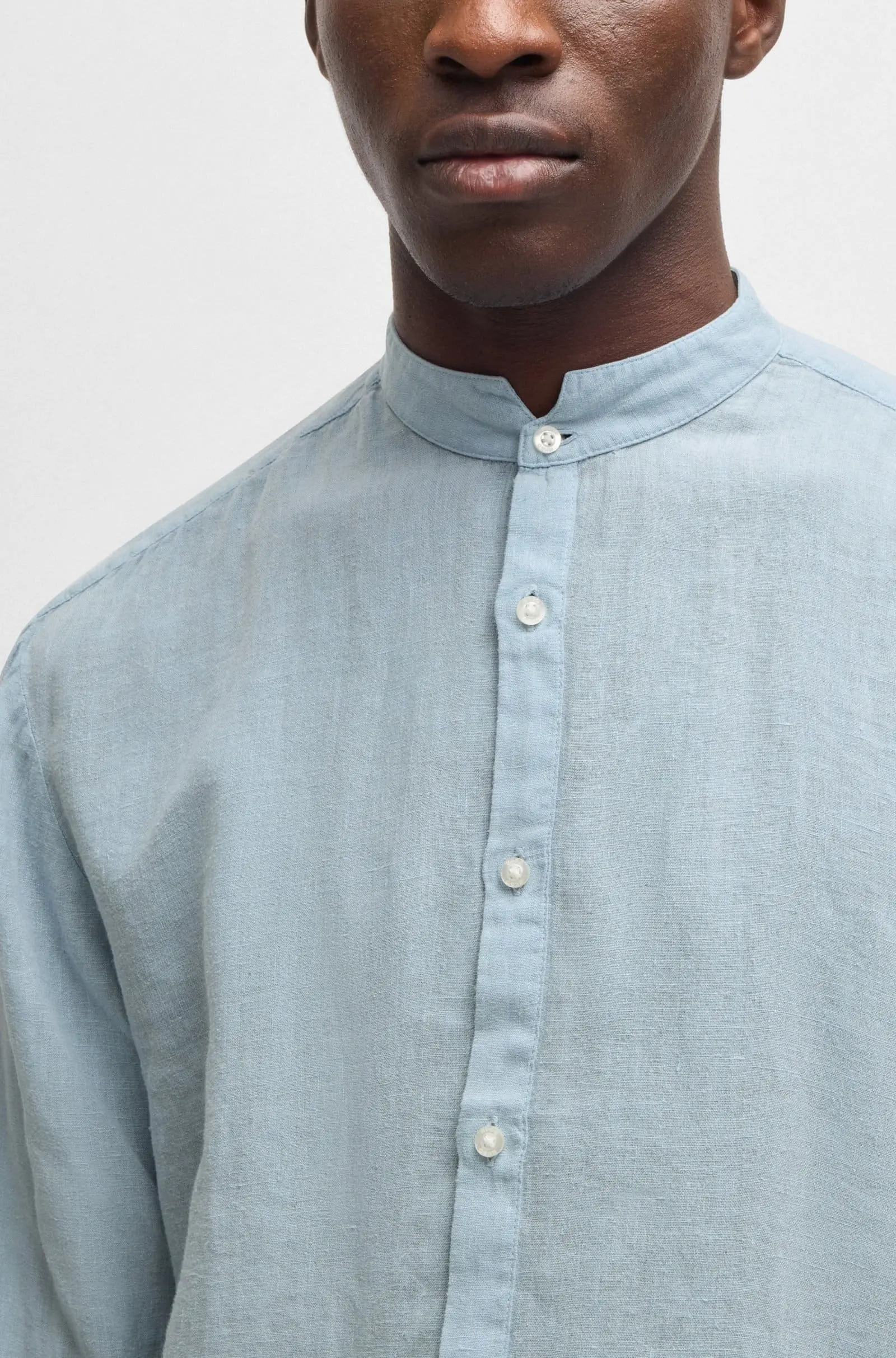Сорочка повседневная Slim Fit для мужчин (479864), цвет Синий - №6