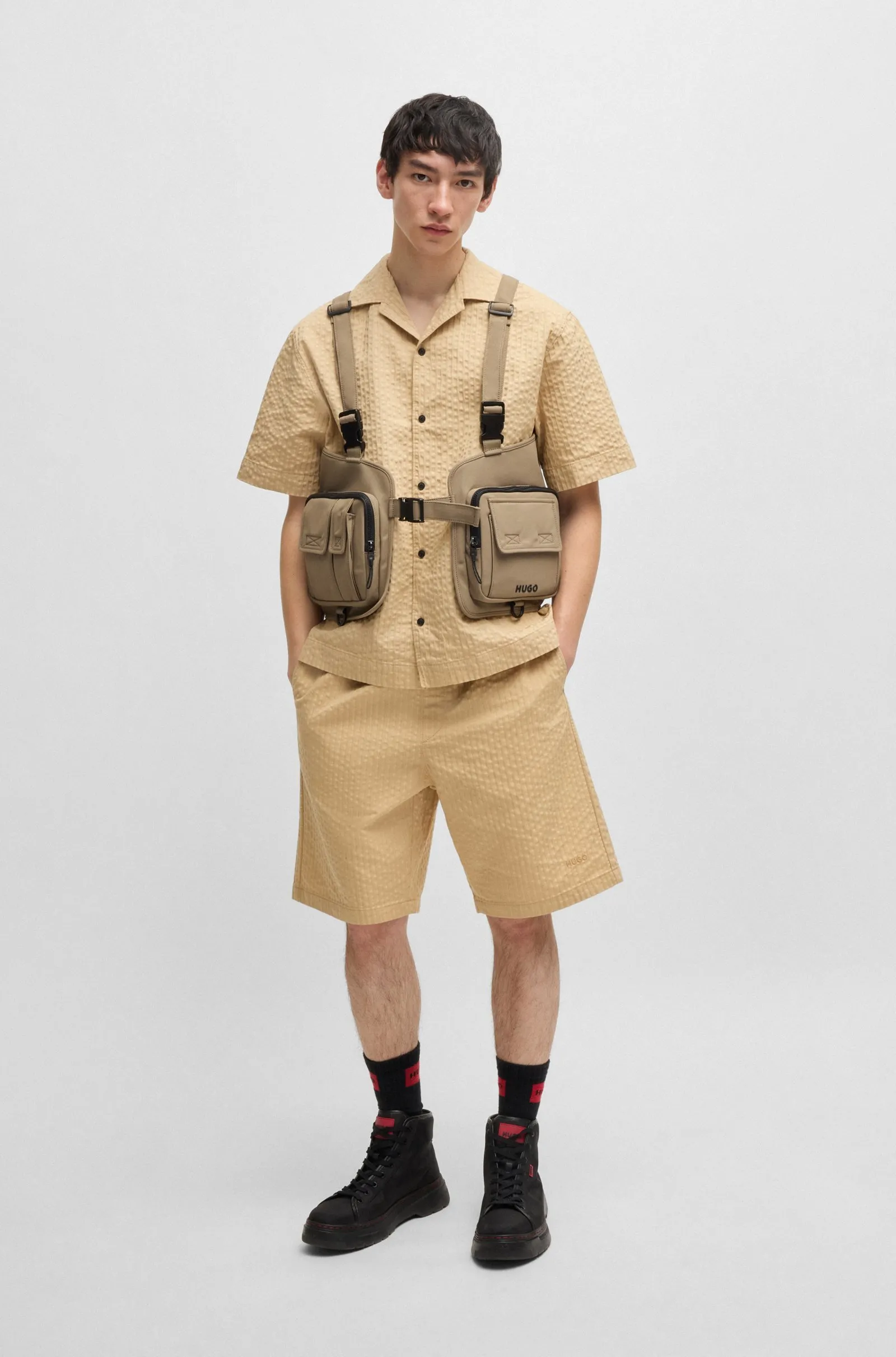 Шорты Regular Fit для мужчин (479904), цвет Бежевый - №3