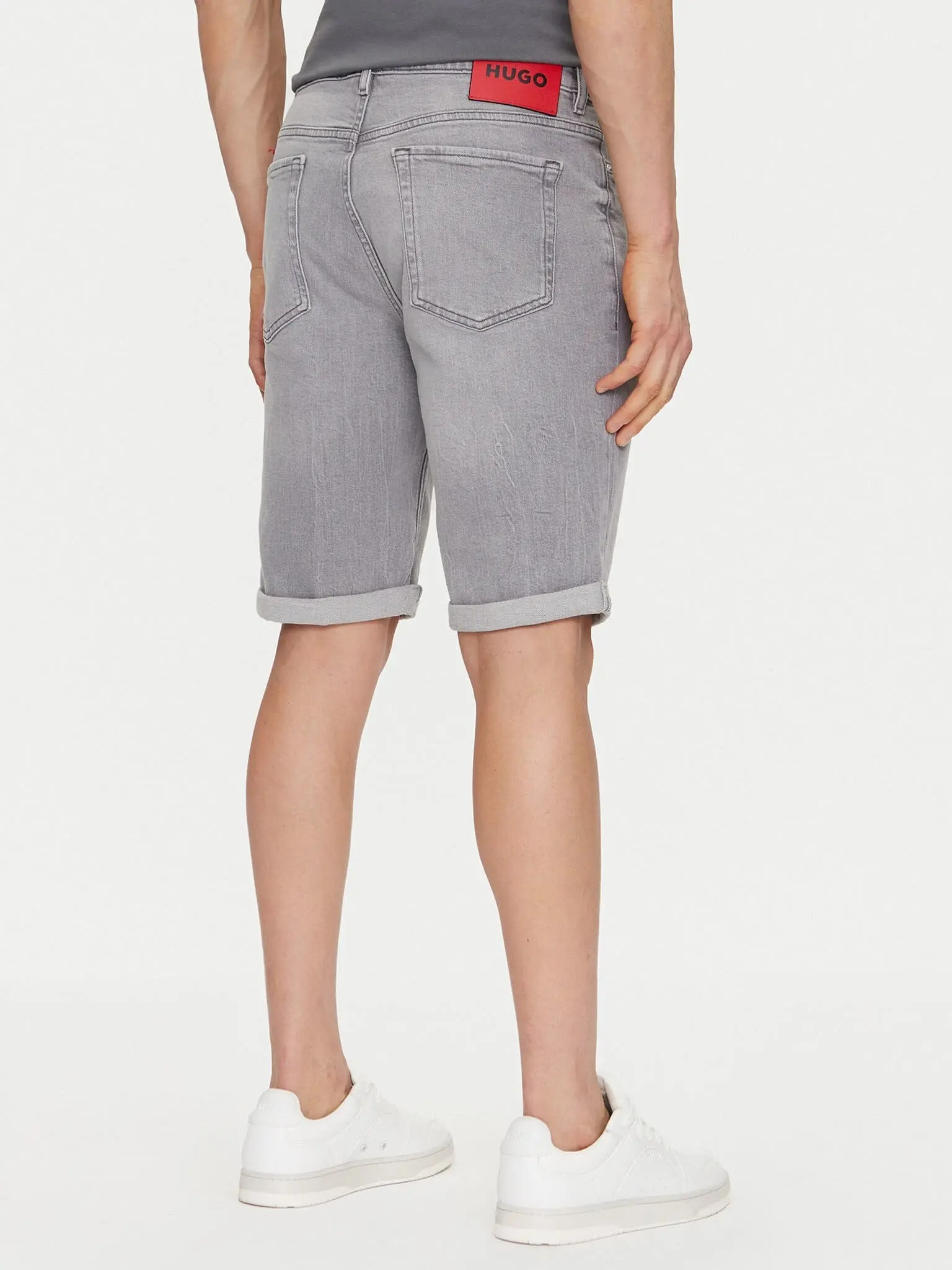 Шорты джинсовые Regular Fit для мужчин (479923), цвет Серый - №4