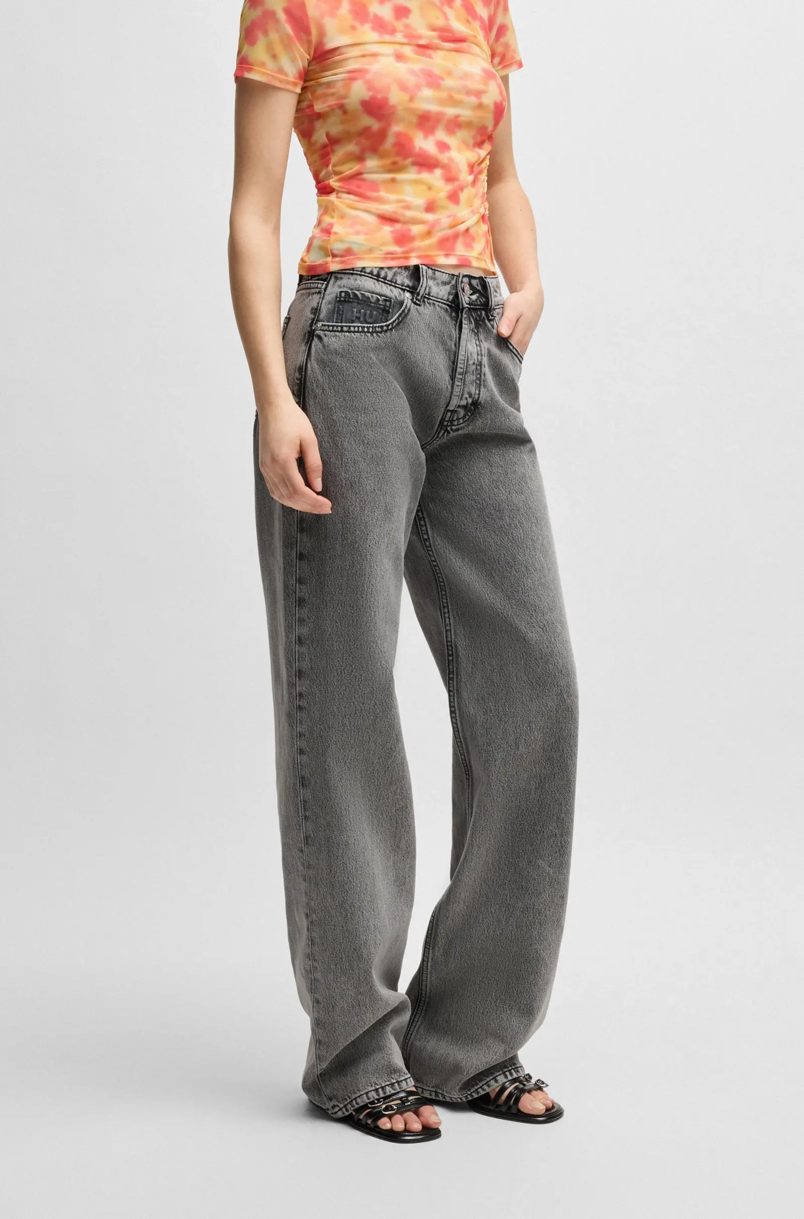 Джинсы Regular Regular Fit для женщин (479985), цвет Серый - №3
