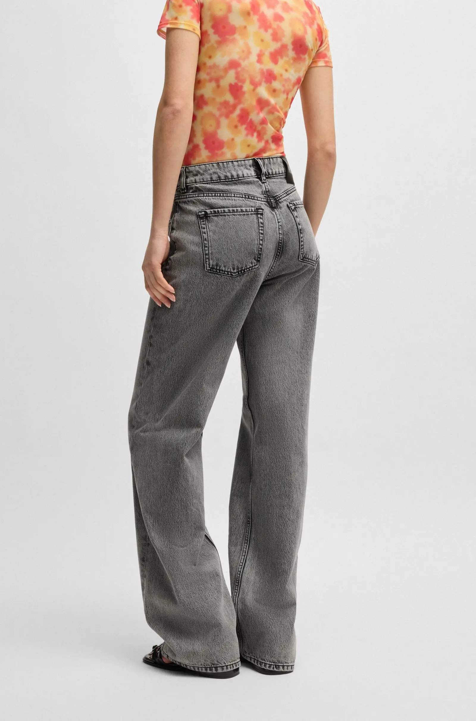 Джинсы Regular Regular Fit для женщин (479985), цвет Серый - №4