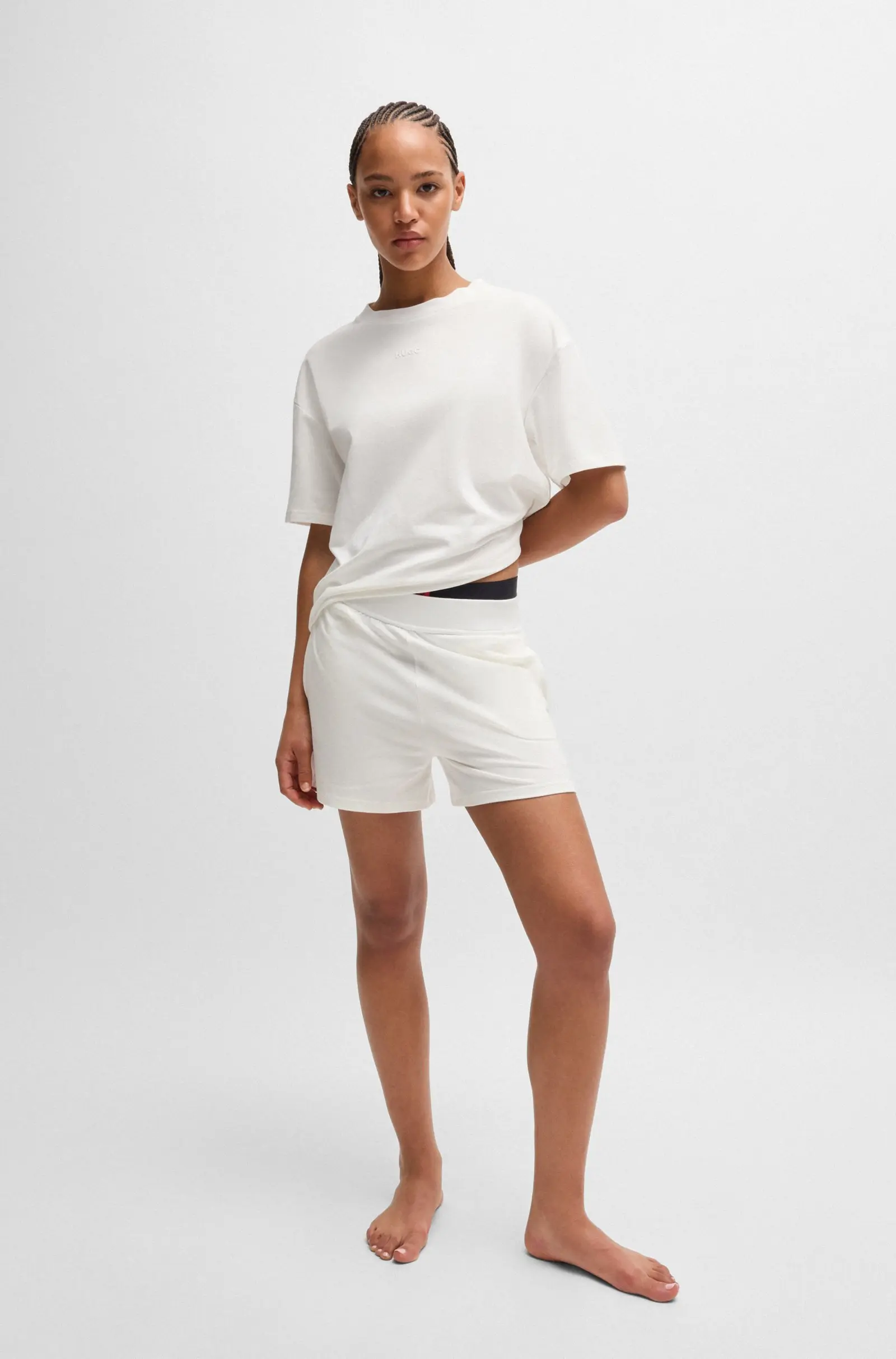 Спортивные шорты Slim Fit для женщин (480078), цвет Белый - №3