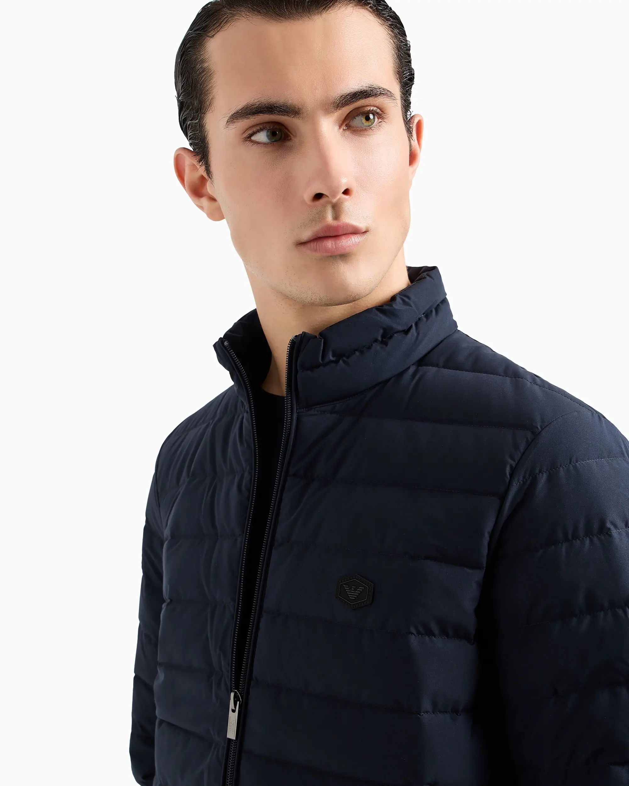 Пуховик тонкий Regular Fit для чоловіків (480803), колір Синій - №5
