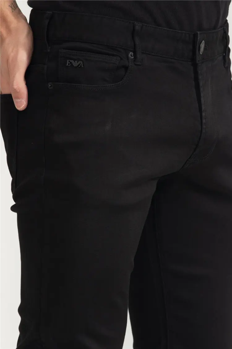 Брюки 5 карманів Regular Regular Fit Низька для чоловіків (480829), колір Чорний - №3