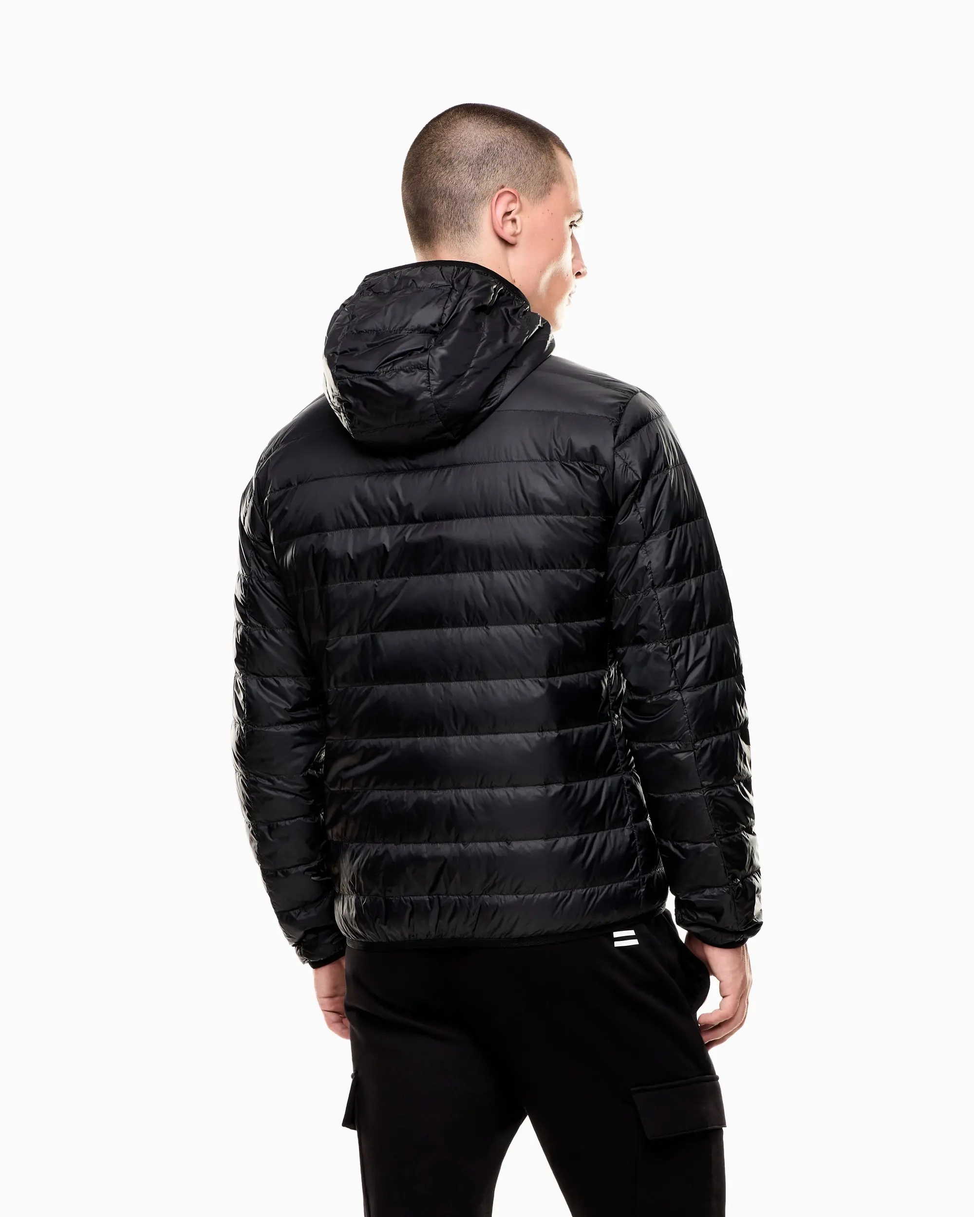 Пуховик тонкий Regular Fit для мужчин (481190), цвет Черный - №4
