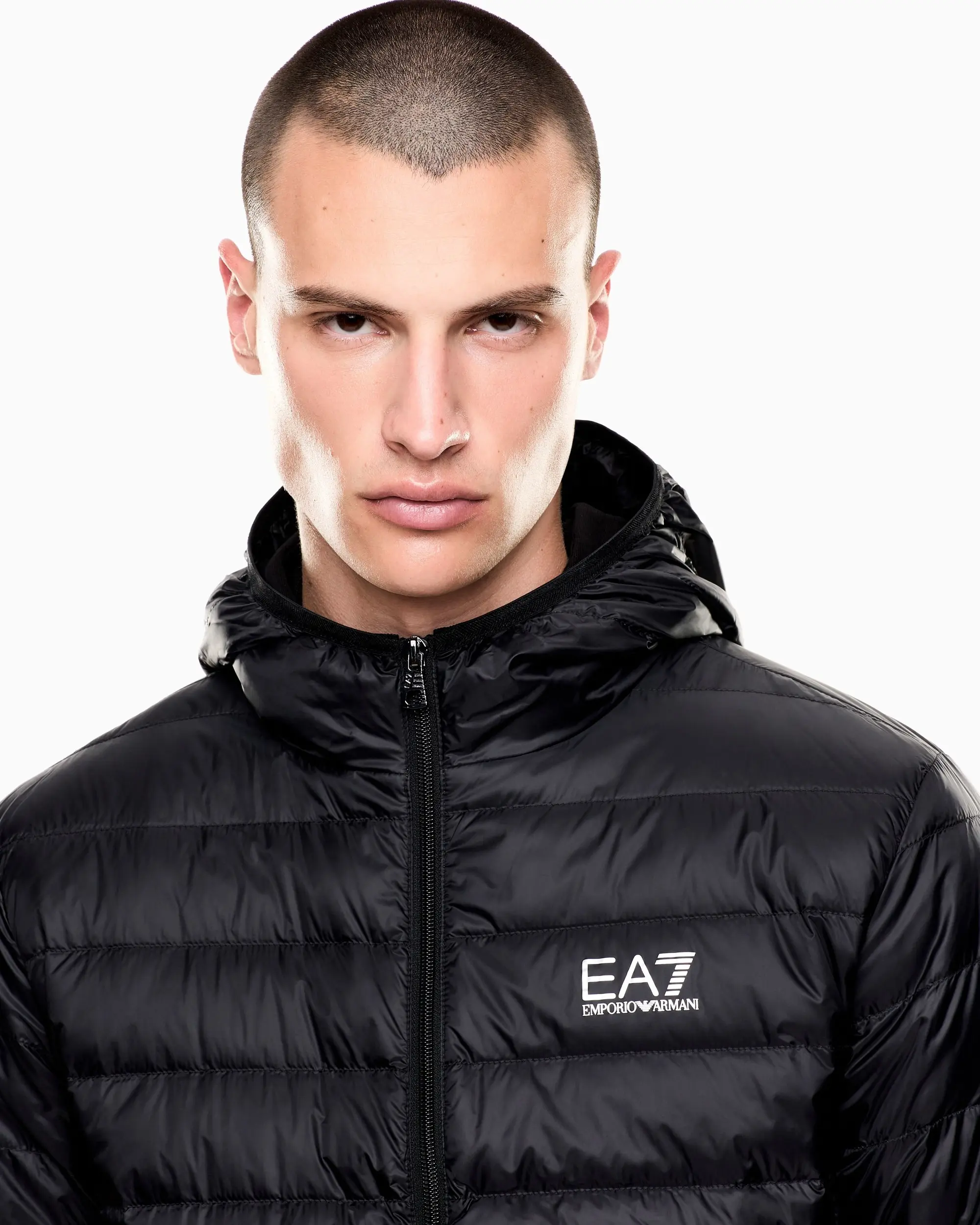 Пуховик тонкий Regular Fit для мужчин (481190), цвет Черный - №5