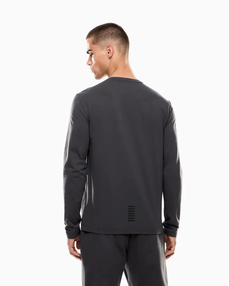 Футболка з довгим рукавом Slim Fit для чоловіків (481210), колір Сірий - №4