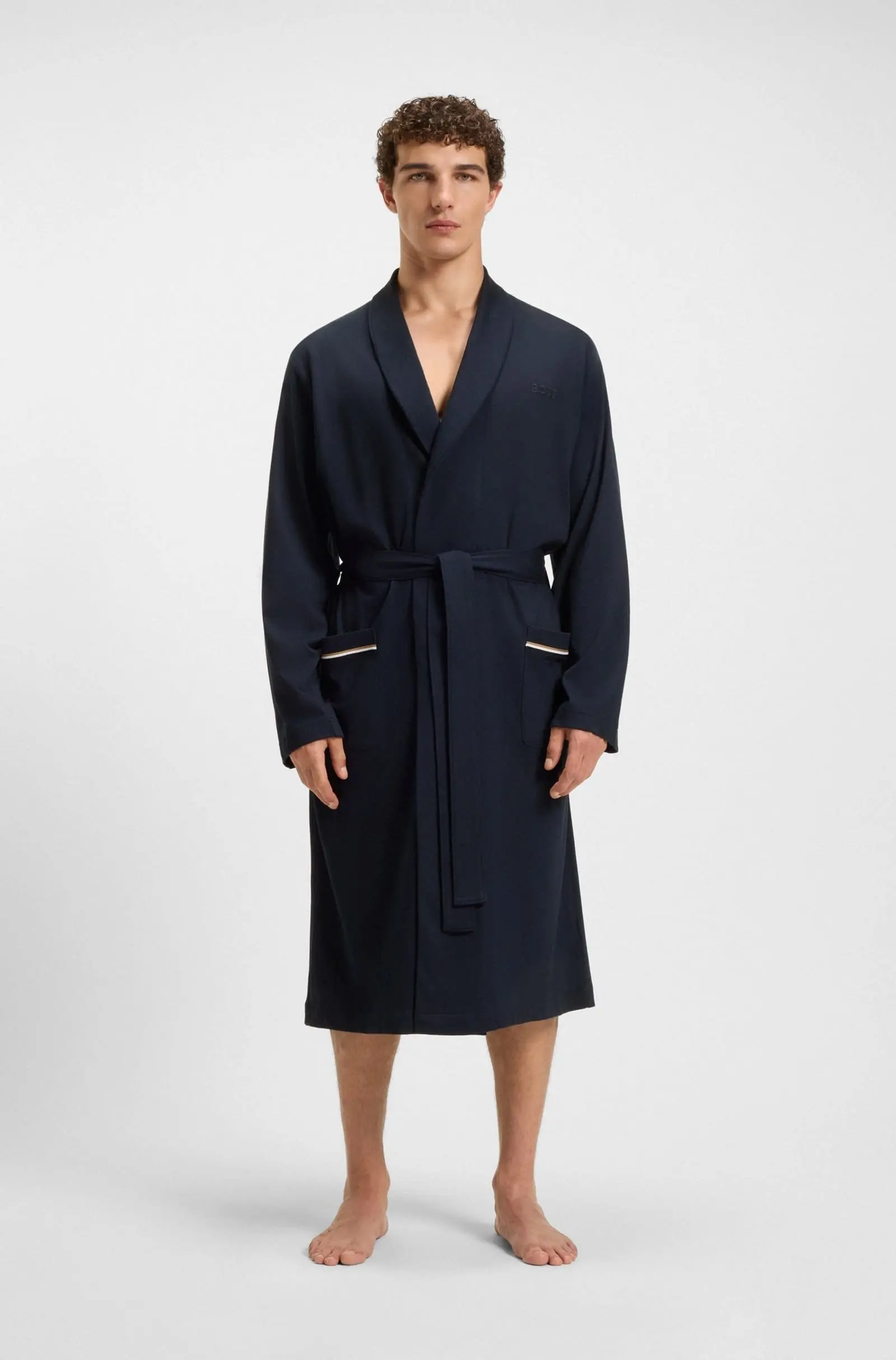 Халат Regular Fit для чоловіків (481477), колір Синій - №2