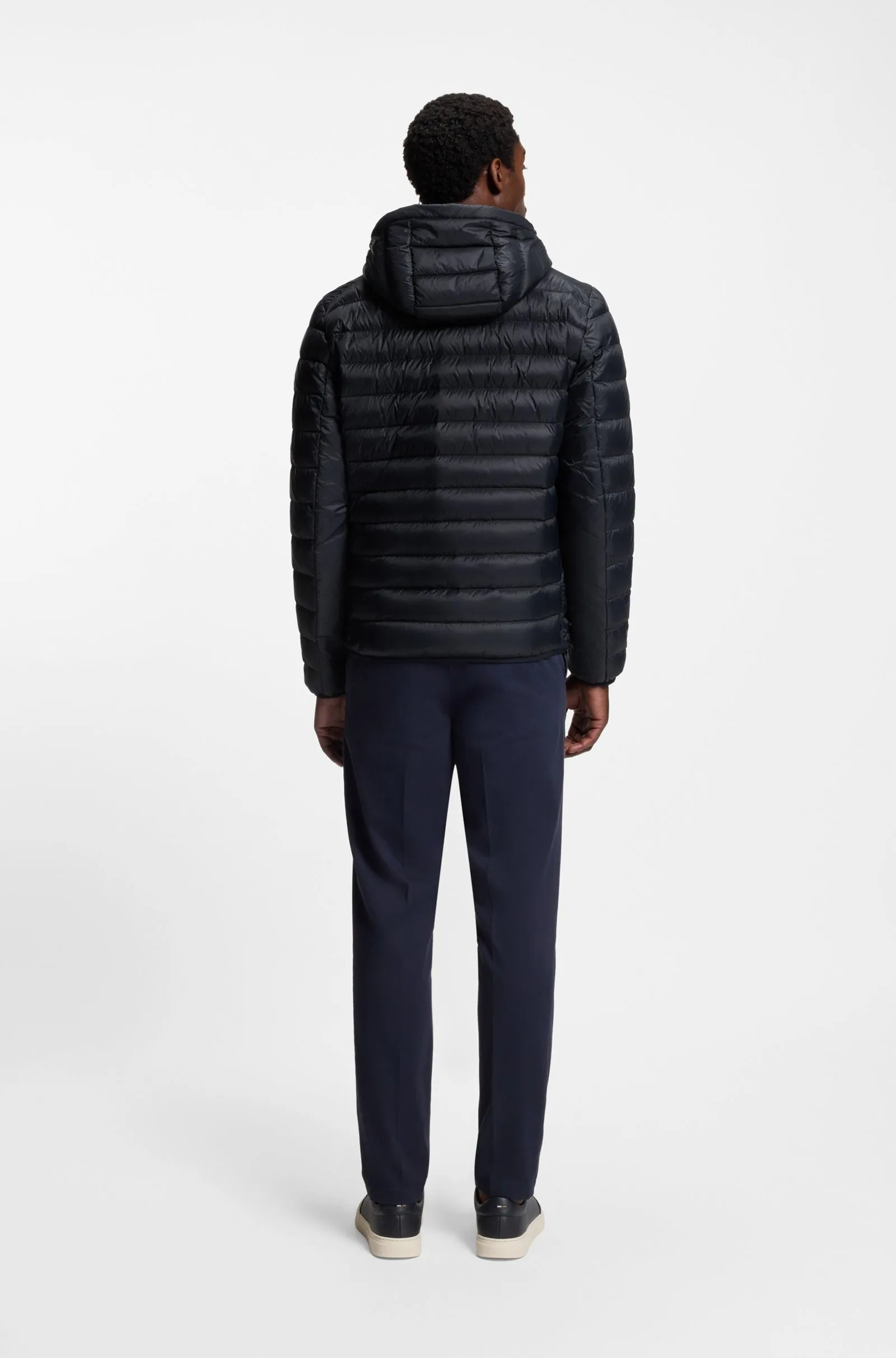 Пуховик тонкий Slim Fit для чоловіків (481525), колір Синій - №3