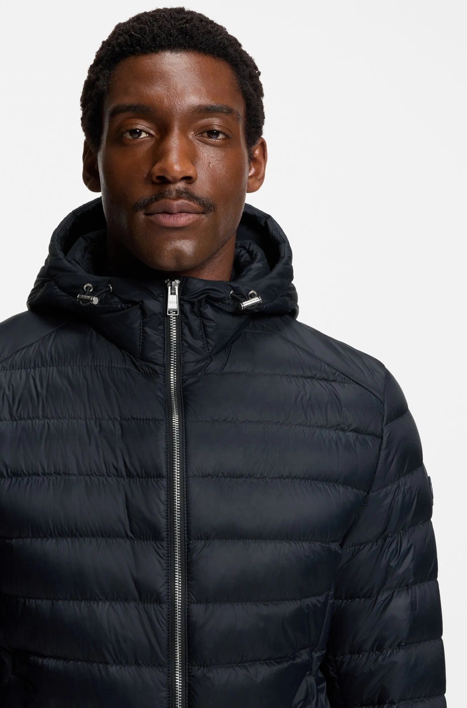 Пуховик тонкий Slim Fit для чоловіків (481525), колір Синій - №4