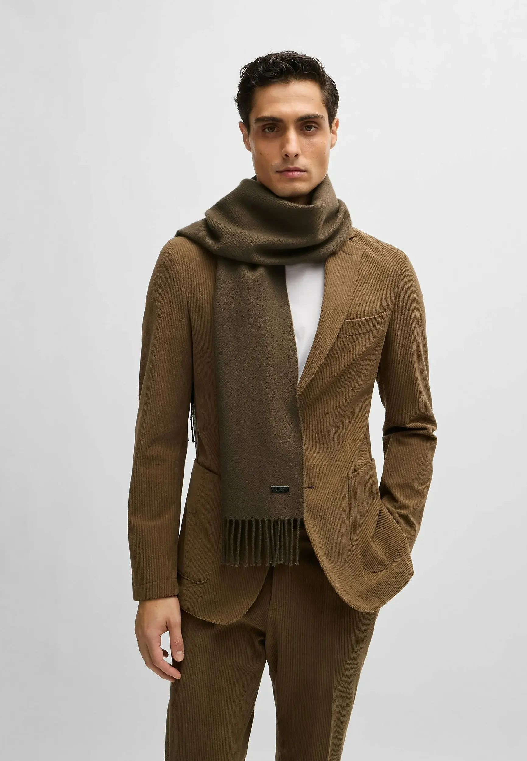 Шарф для мужчин (481728), цвет Коричневый - №3