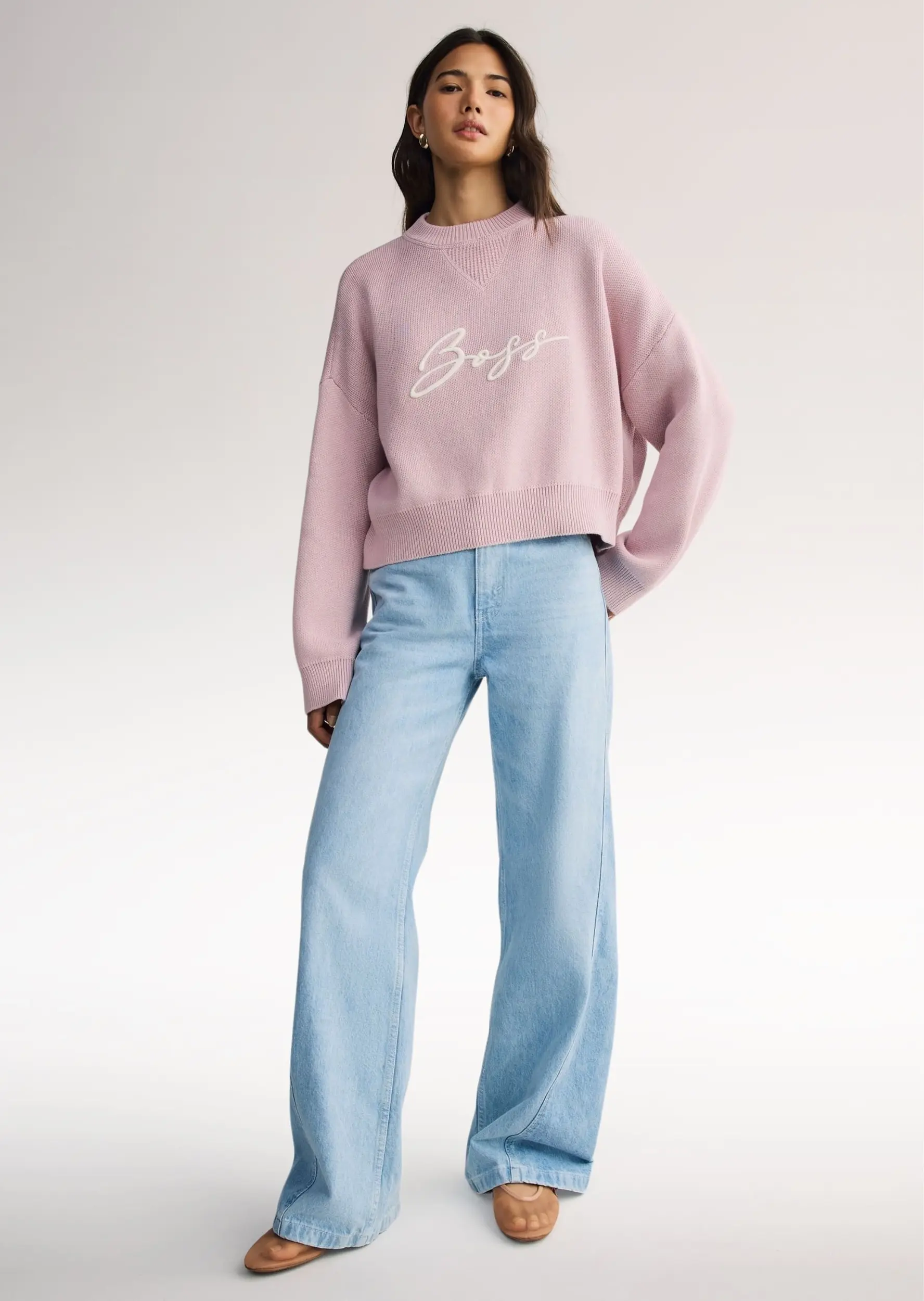 Джемпер Relaxed Fit для женщин (481790), цвет Розовый - №3