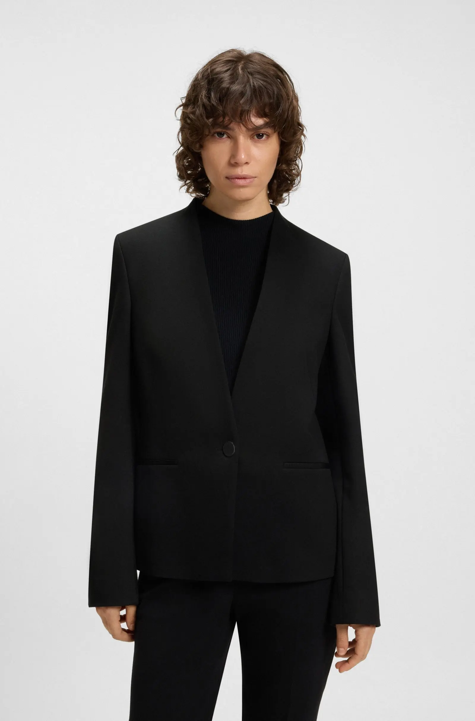 Жакет костюмный Regular Fit для женщин (481840), цвет Черный - №2