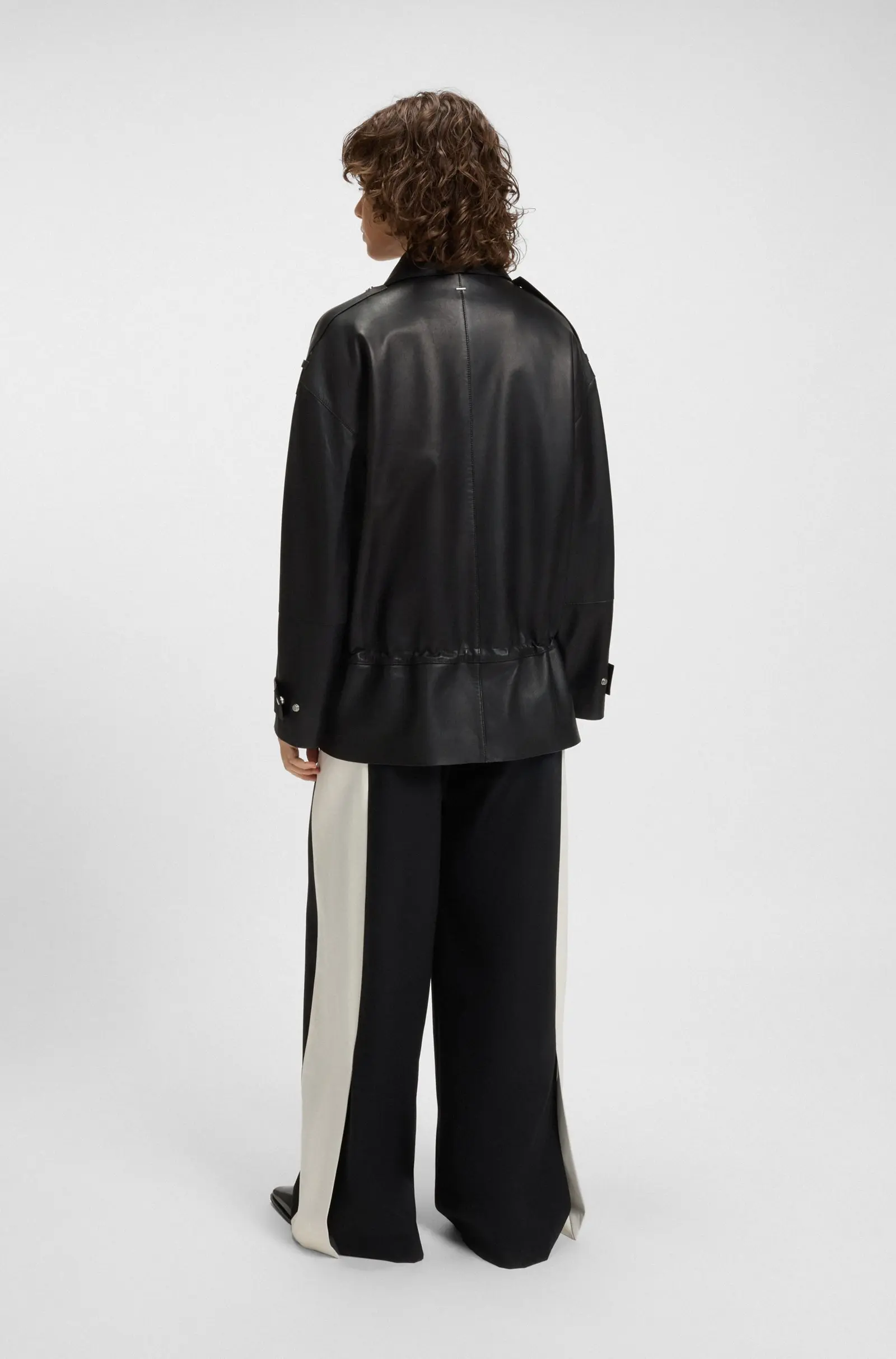 Куртка кожанная Regular Fit для женщин (481855), цвет Черный - №4