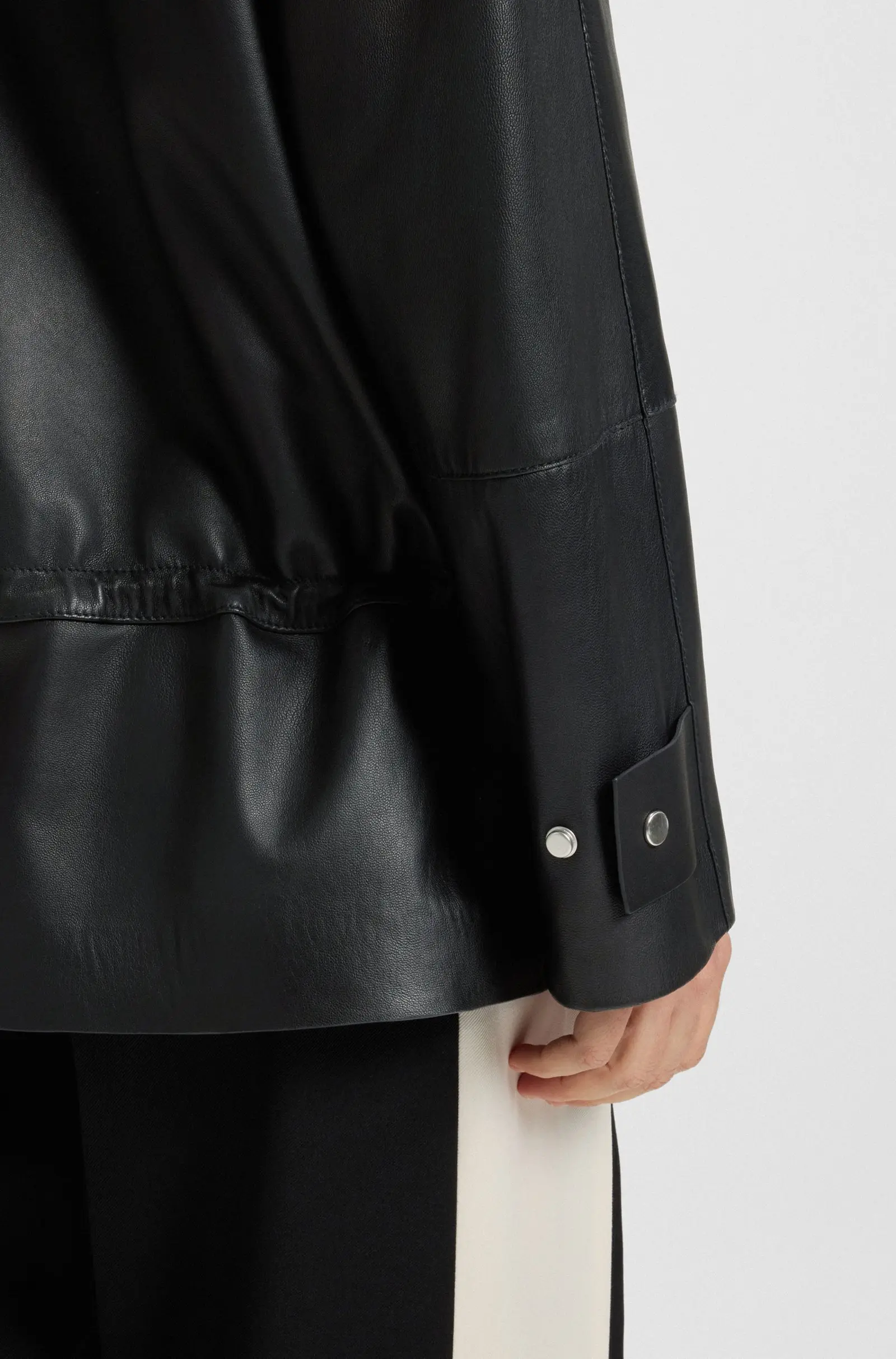 Куртка кожанная Regular Fit для женщин (481855), цвет Черный - №5