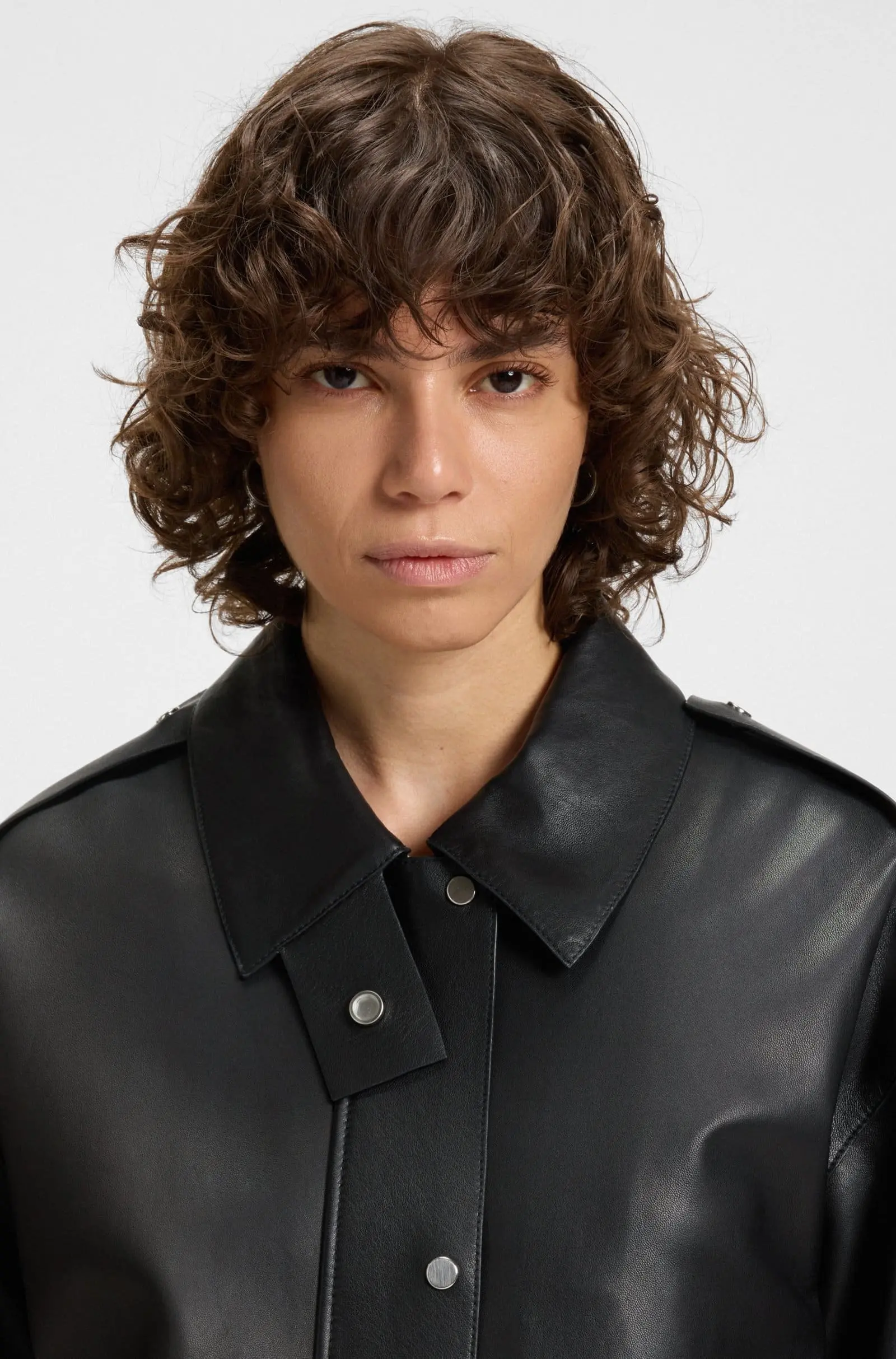 Куртка кожанная Regular Fit для женщин (481855), цвет Черный - №6