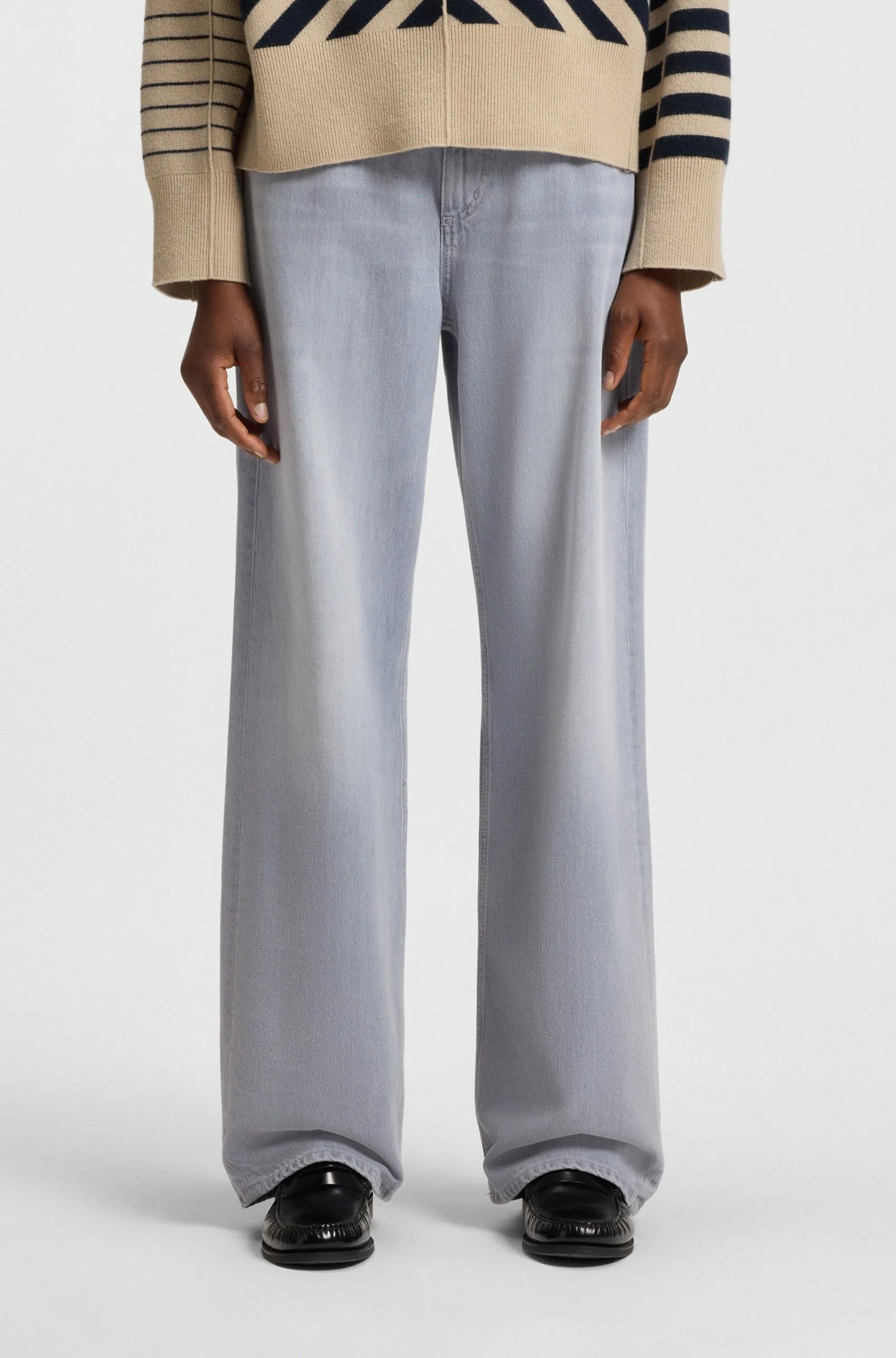 Джинси Regular Regular Fit Висока для жінок (481858), колір Сірий - №3