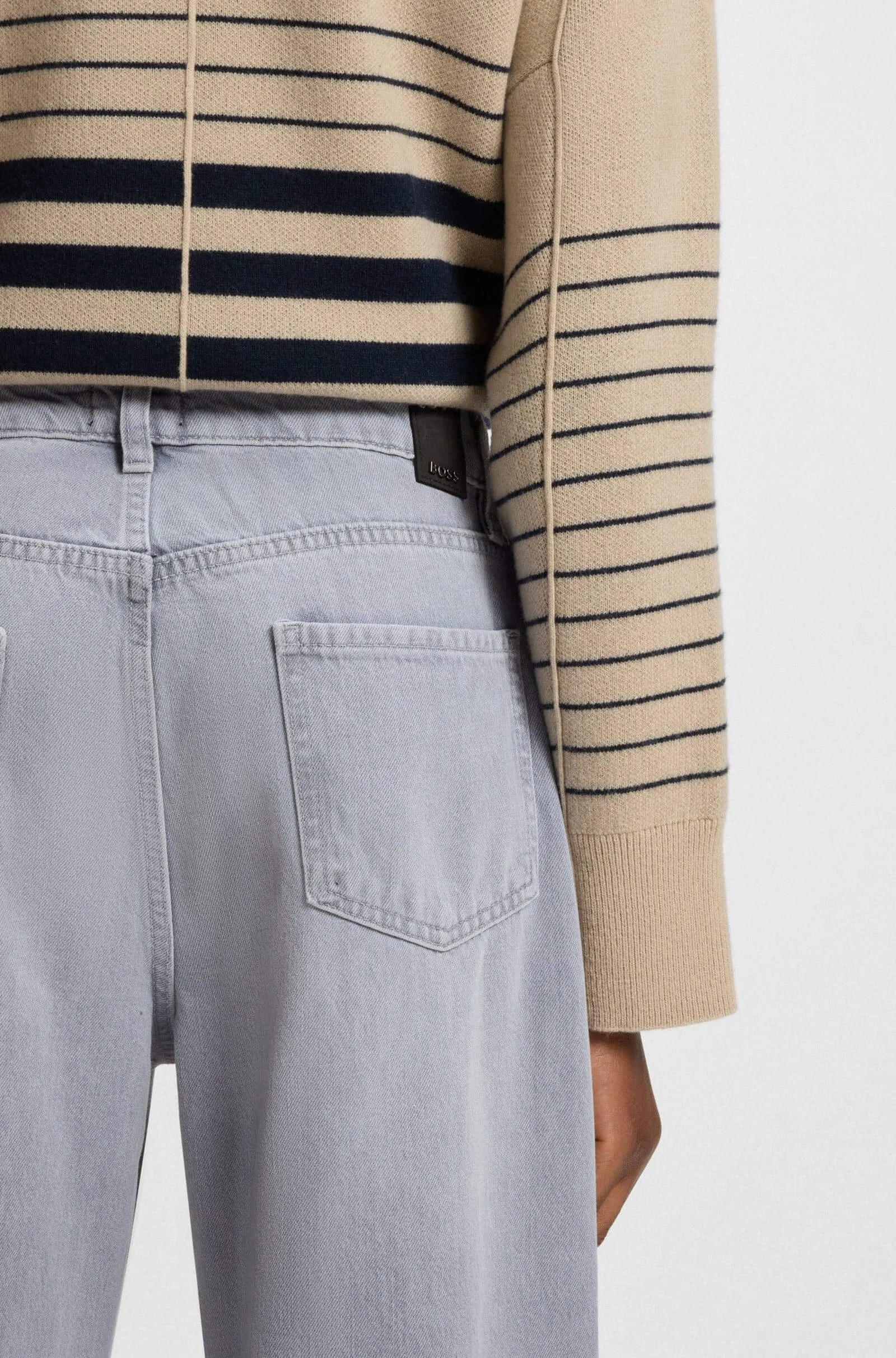 Джинси Regular Regular Fit Висока для жінок (481858), колір Сірий - №5