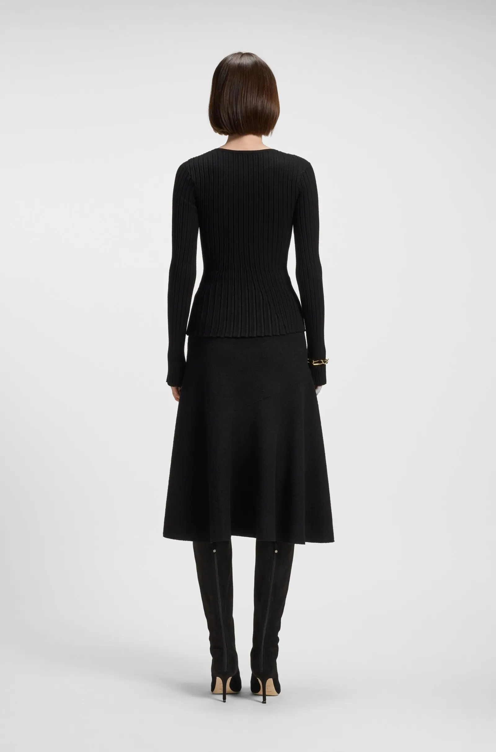 Юбка миди Regular Fit для женщин (481877), цвет Черный - №4