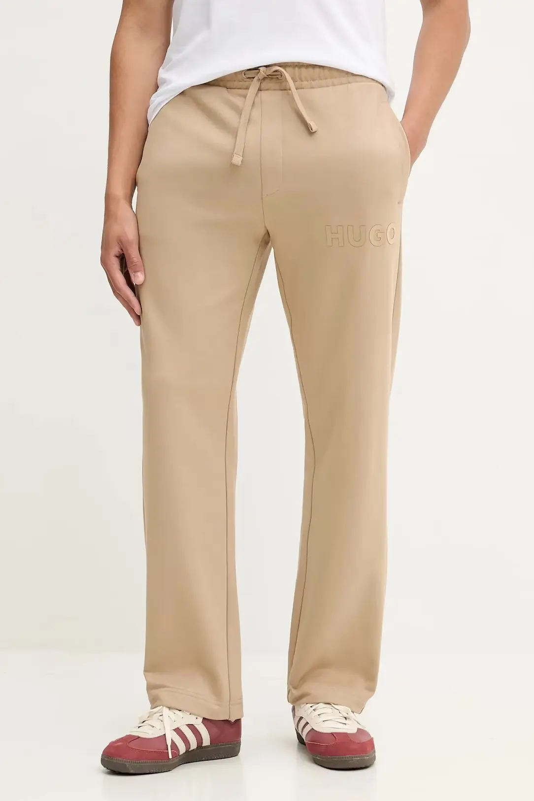 Брюки джерсі Relaxed Fit Висока для чоловіків (481939), колір Бежевий - №2