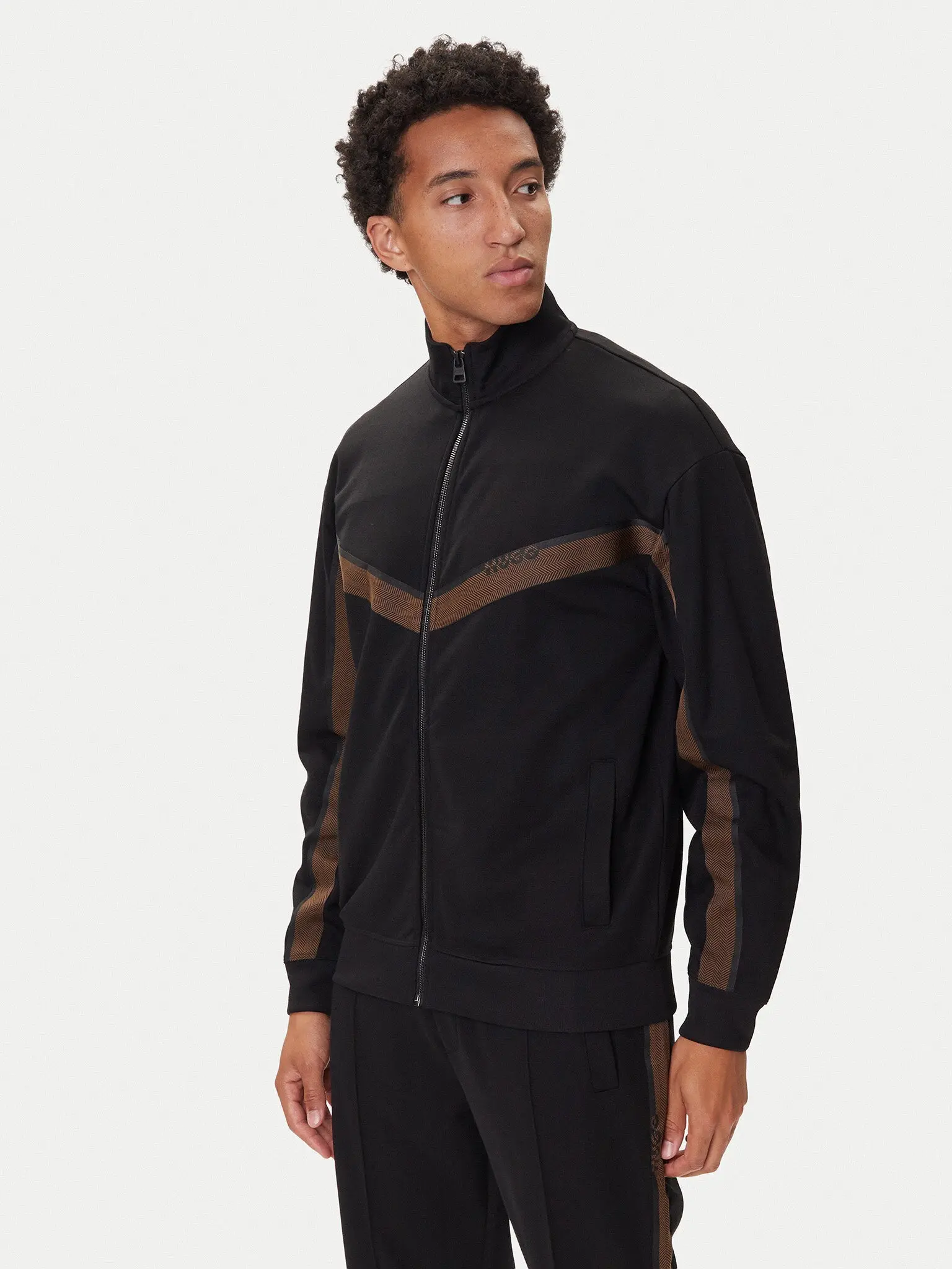 Спортивная кофта Relaxed Fit для мужчин (481962), цвет Черный - №2