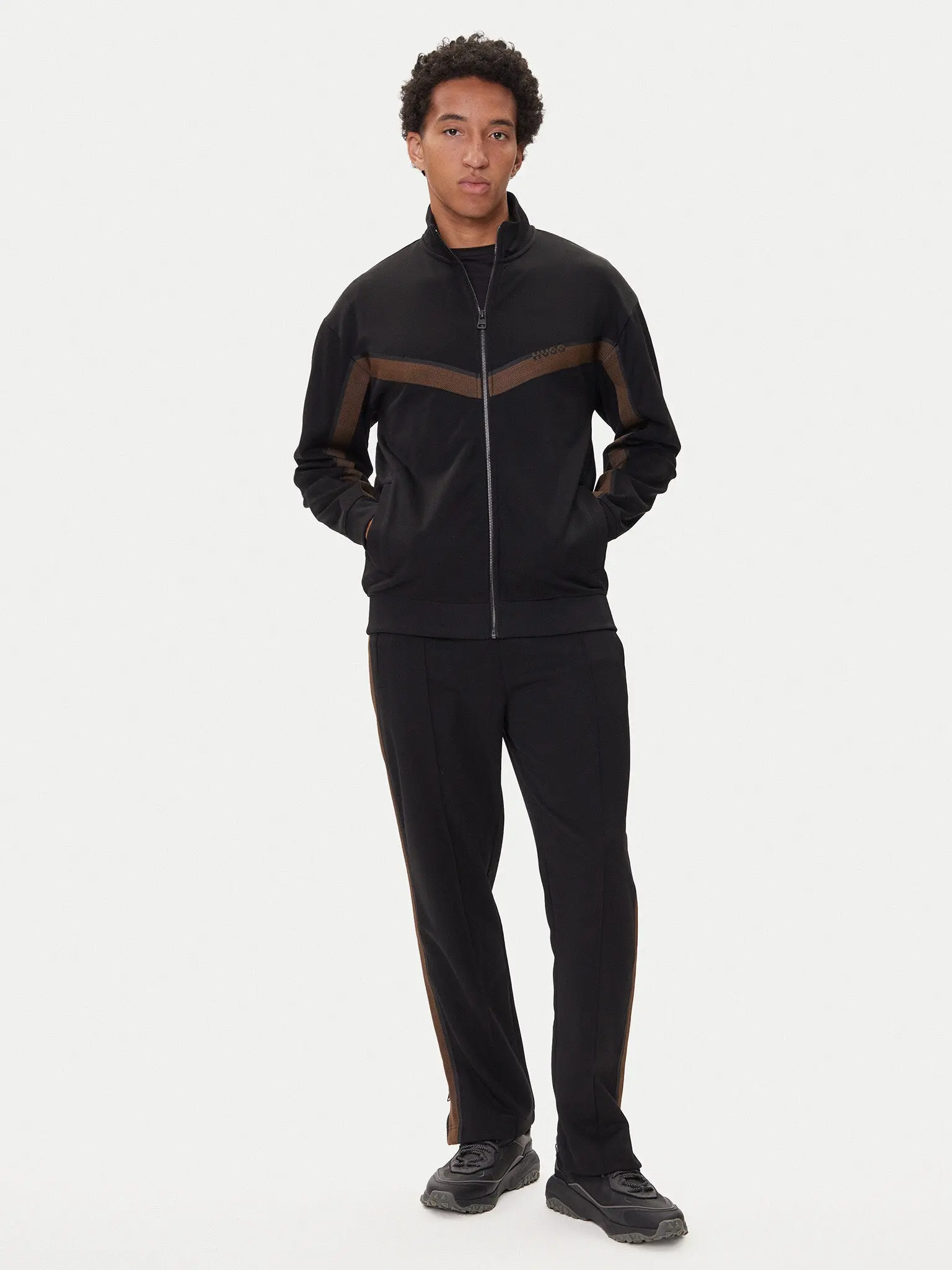 Спортивная кофта Relaxed Fit для мужчин (481962), цвет Черный - №3