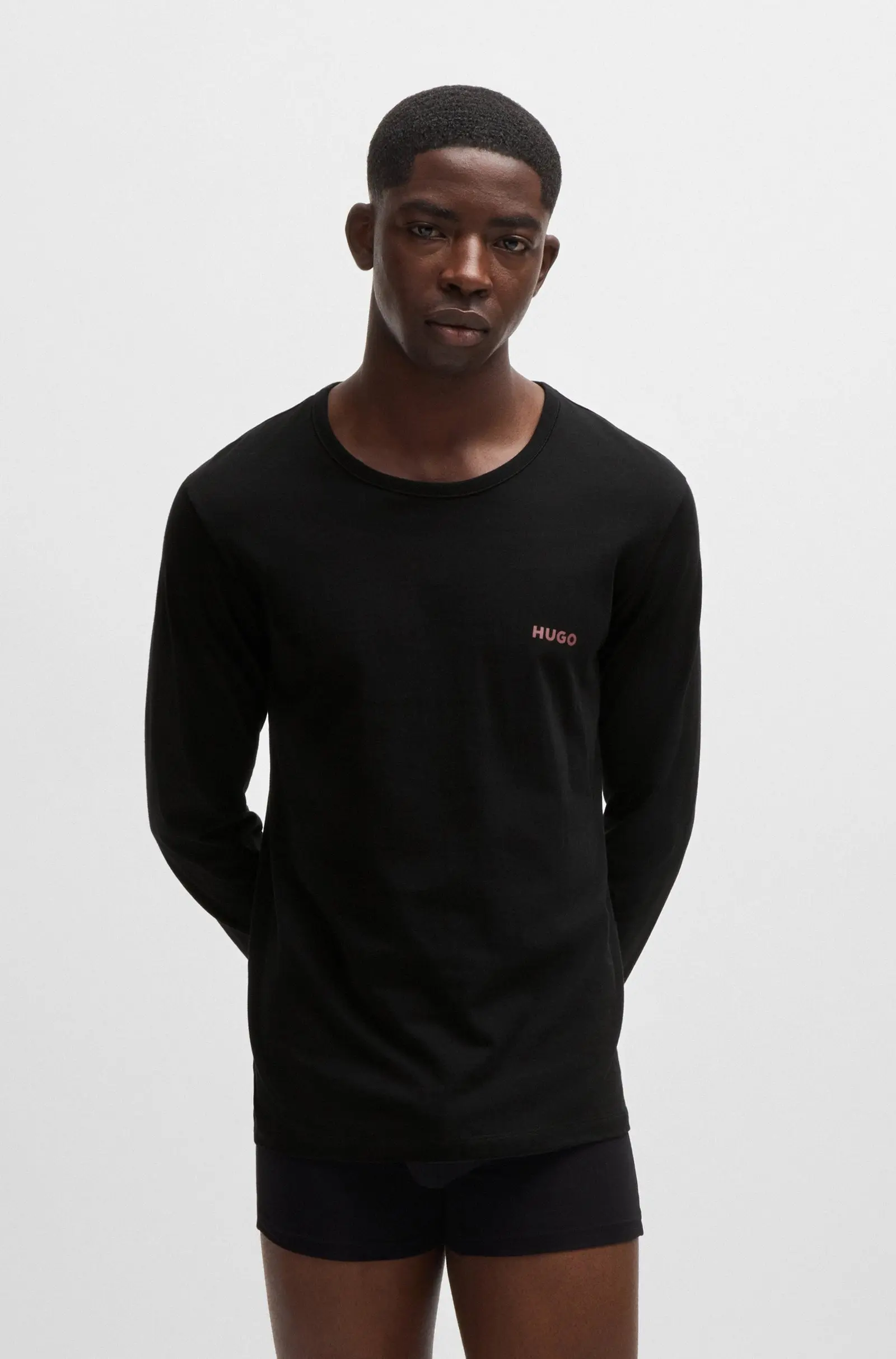 Футболка набір 3 штуки Slim Fit для чоловіків (481979), колір Чорний - №2