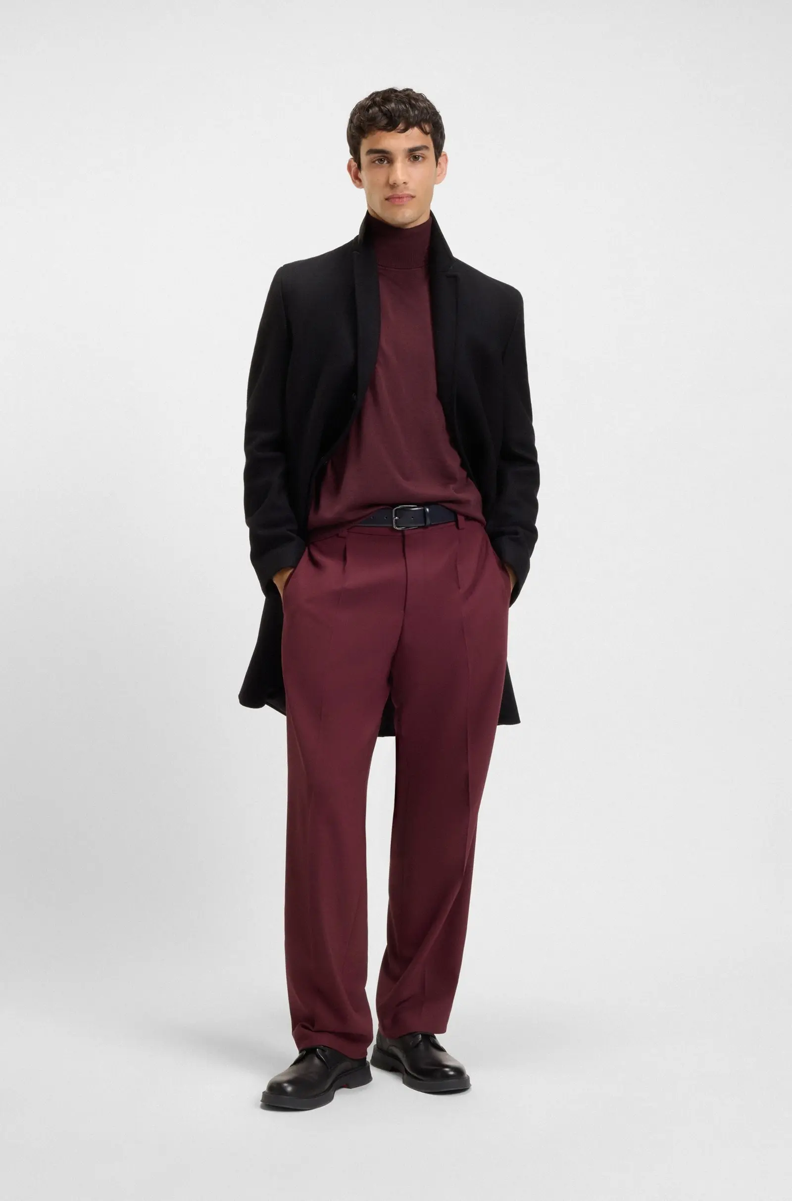 Гольф Regular Fit для мужчин (482018), цвет Бордовый - №3