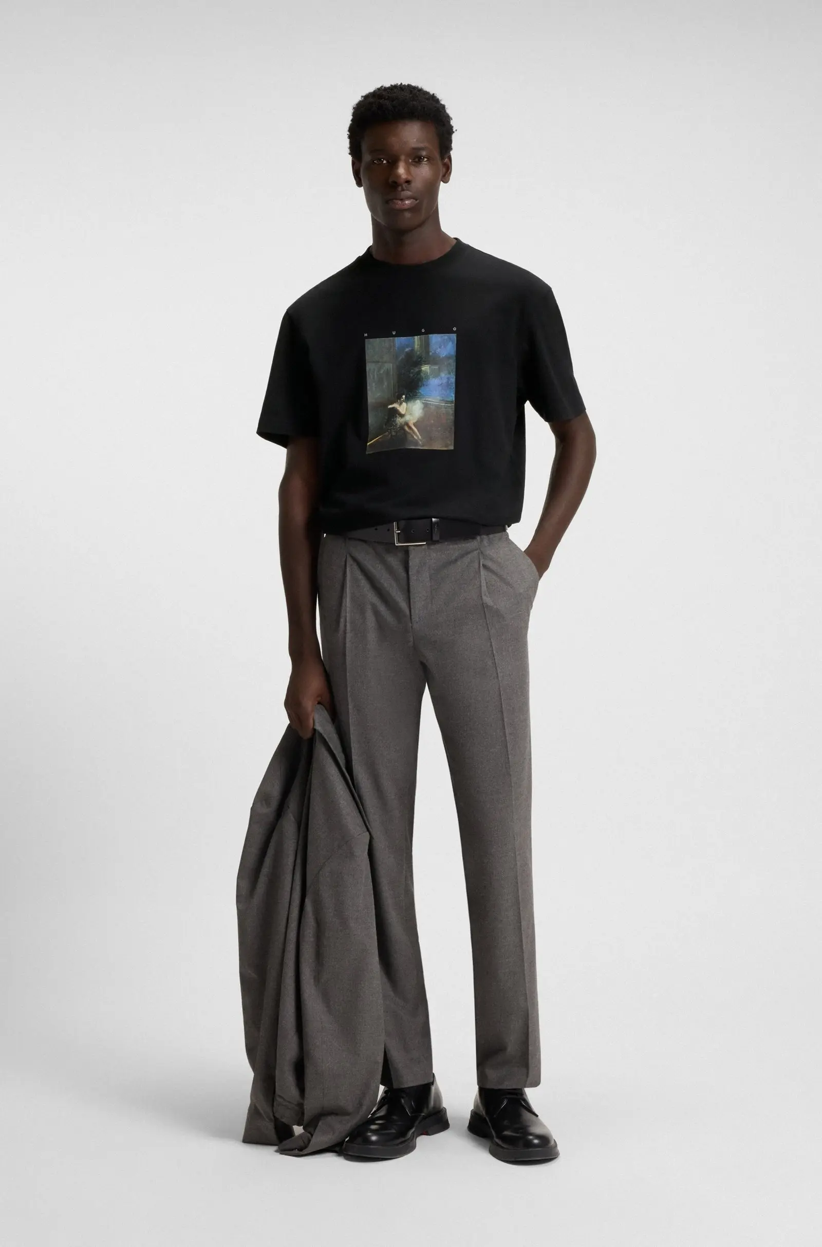 Футболка Relaxed Fit для чоловіків (482032), колір Чорний - №3