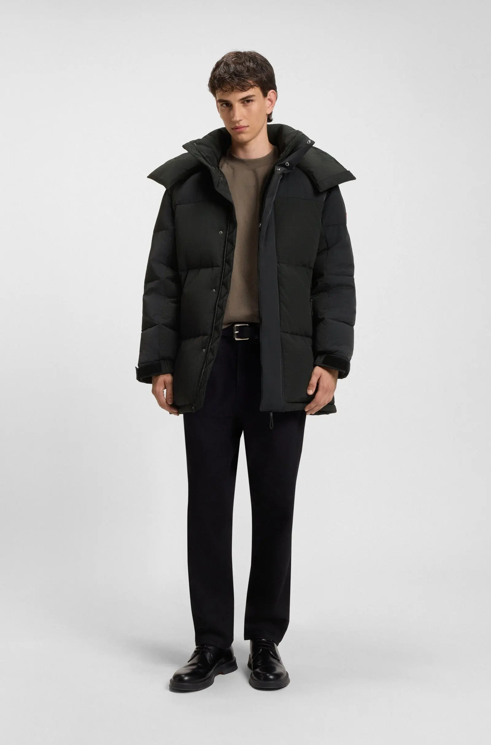 Пуховик Regular Fit для чоловіків (482037), колір Чорний - №3