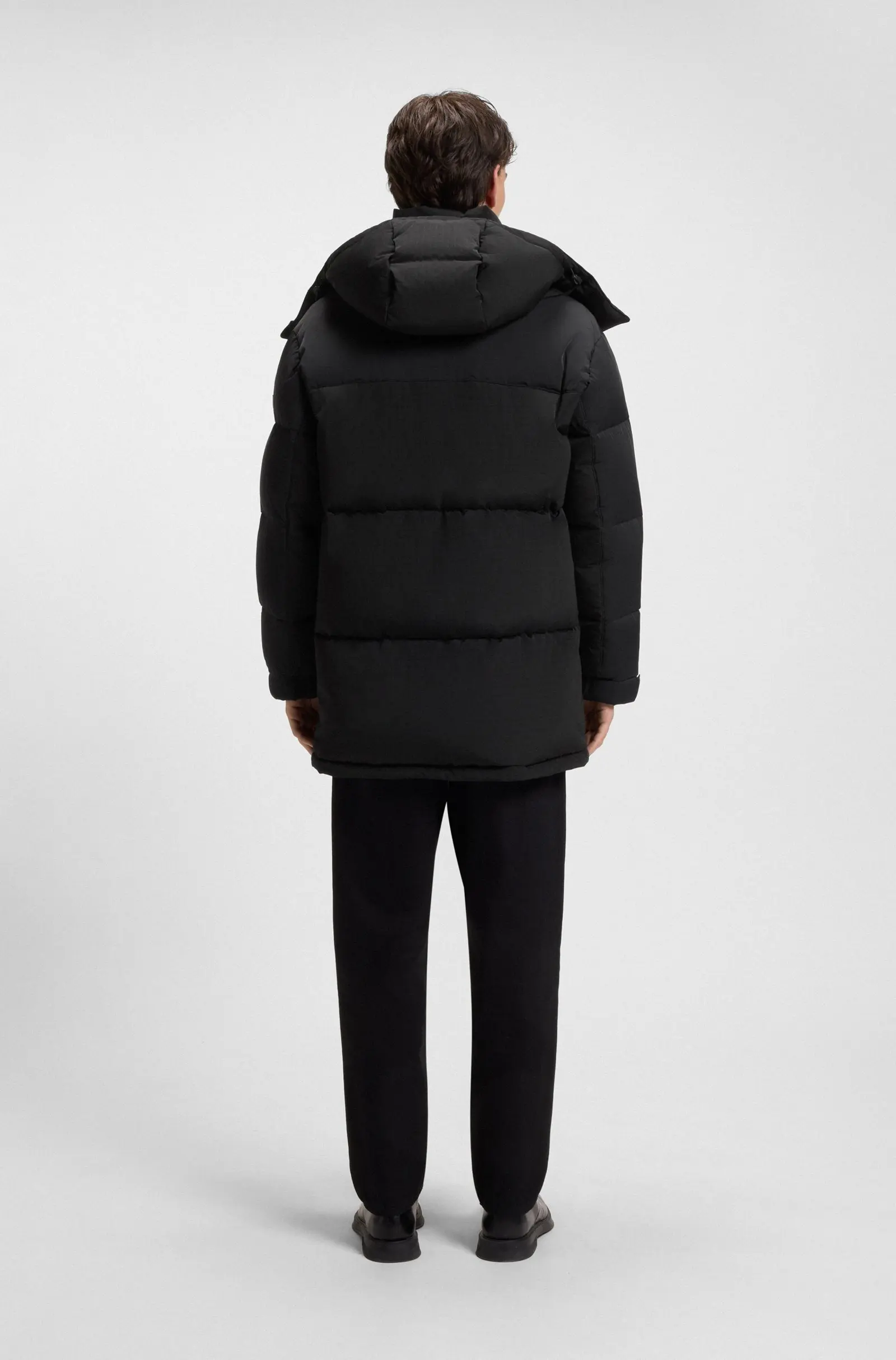 Пуховик Regular Fit для чоловіків (482037), колір Чорний - №4